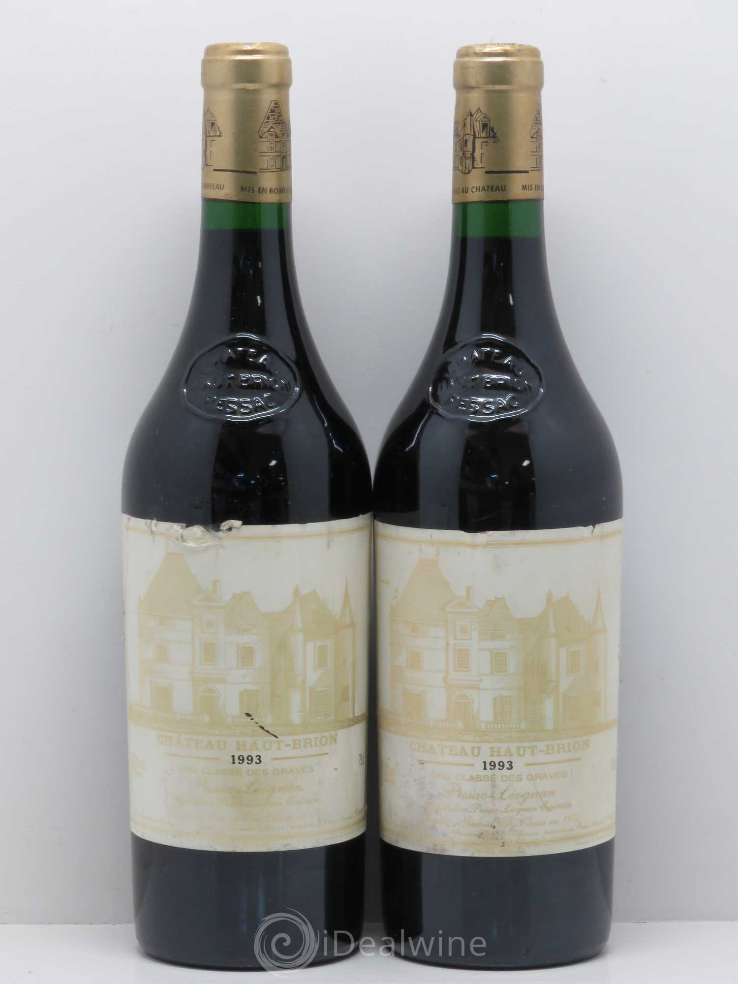 Château Haut Brion 1er Grand Cru Classé 1993 - Lot de 2 bouteilles - 0