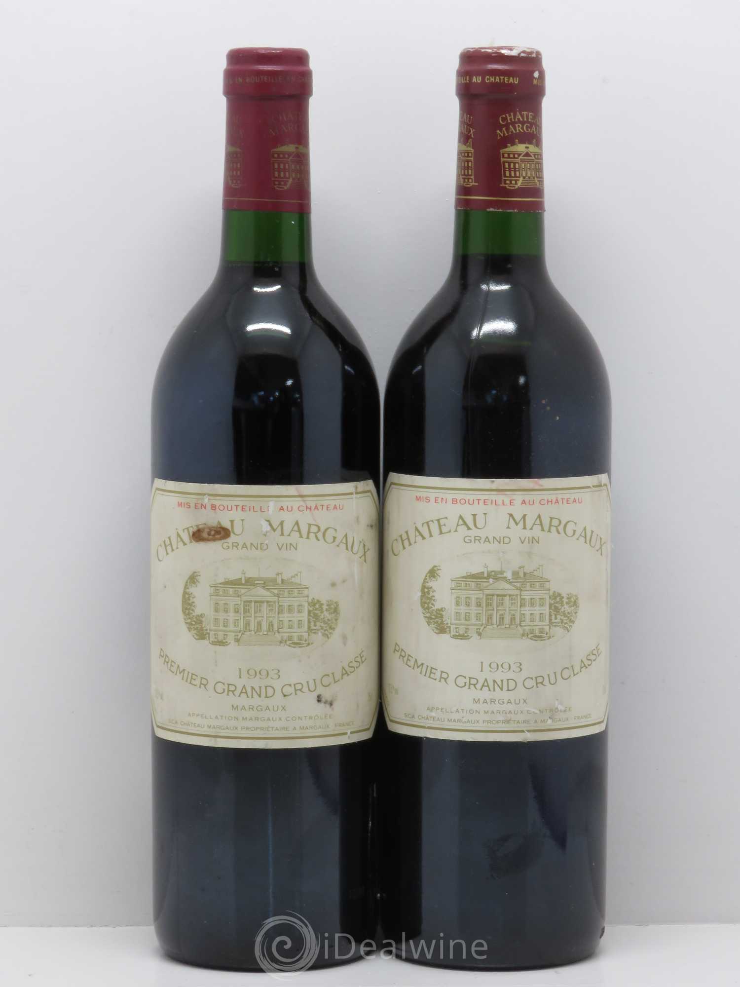 Château Margaux 1er Grand Cru Classé 1993 - Lot de 2 bouteilles - 0