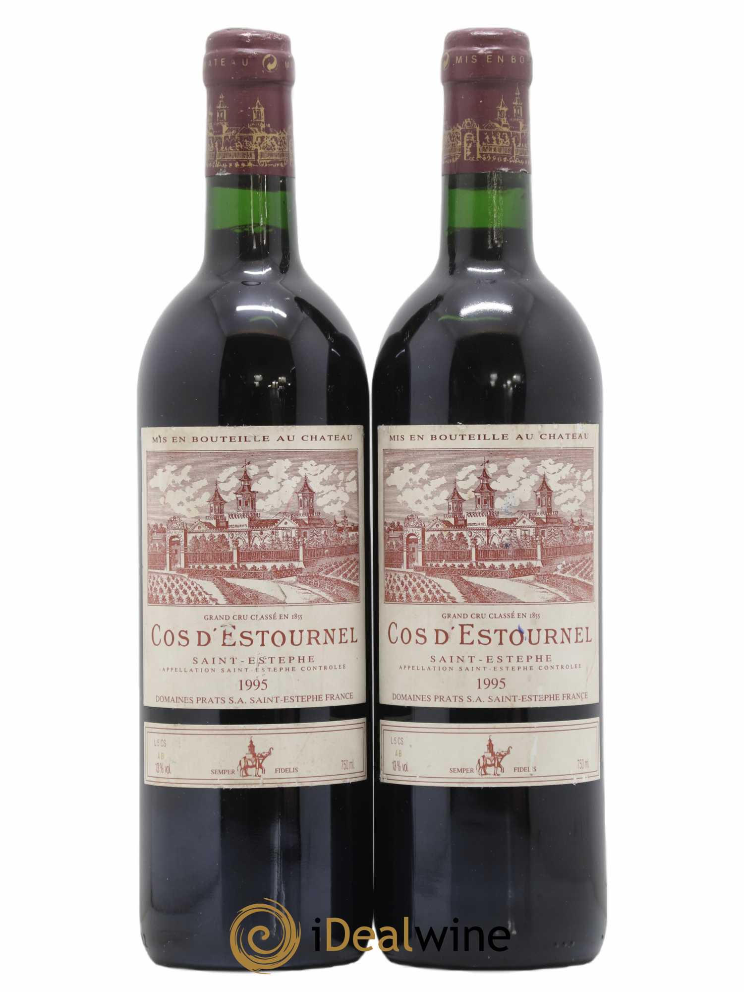 Cos d'Estournel 2ème Grand Cru Classé 1995 - Lot de 2 bouteilles - 0