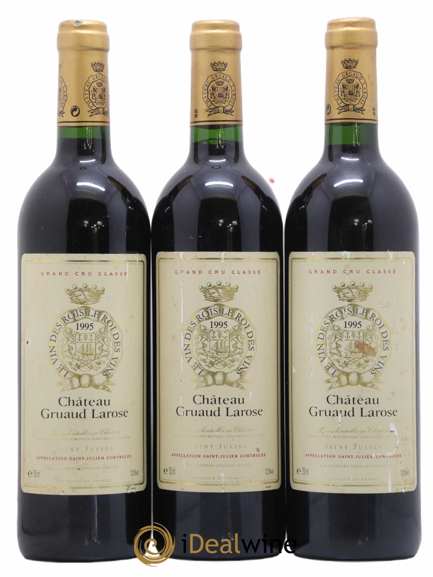 Château Gruaud Larose 2ème Grand Cru Classé 1995 - Lot de 3 bouteilles - 0