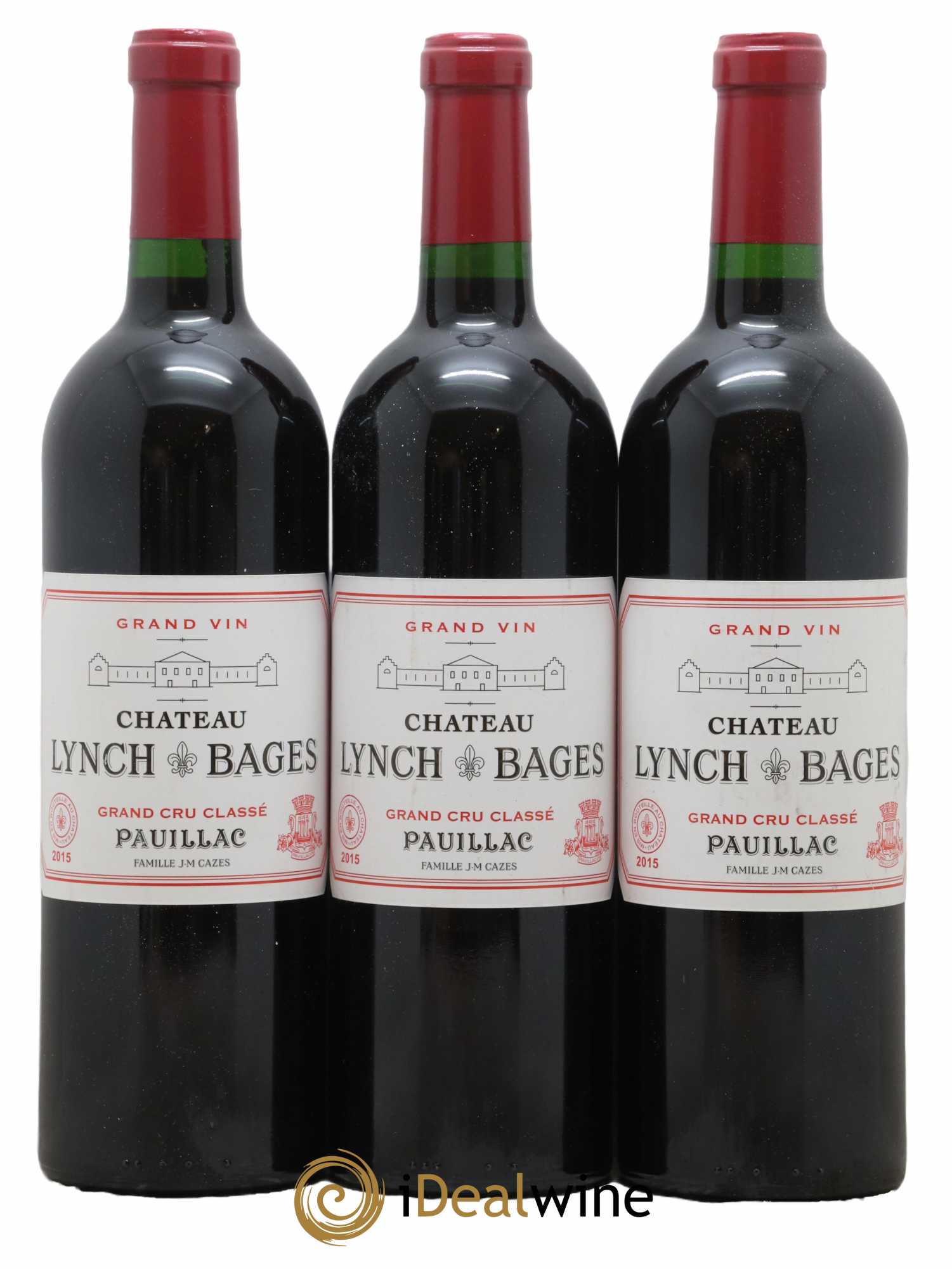 Château Lynch Bages 5ème Grand Cru Classé 2015 - Lot de 3 bouteilles - 0