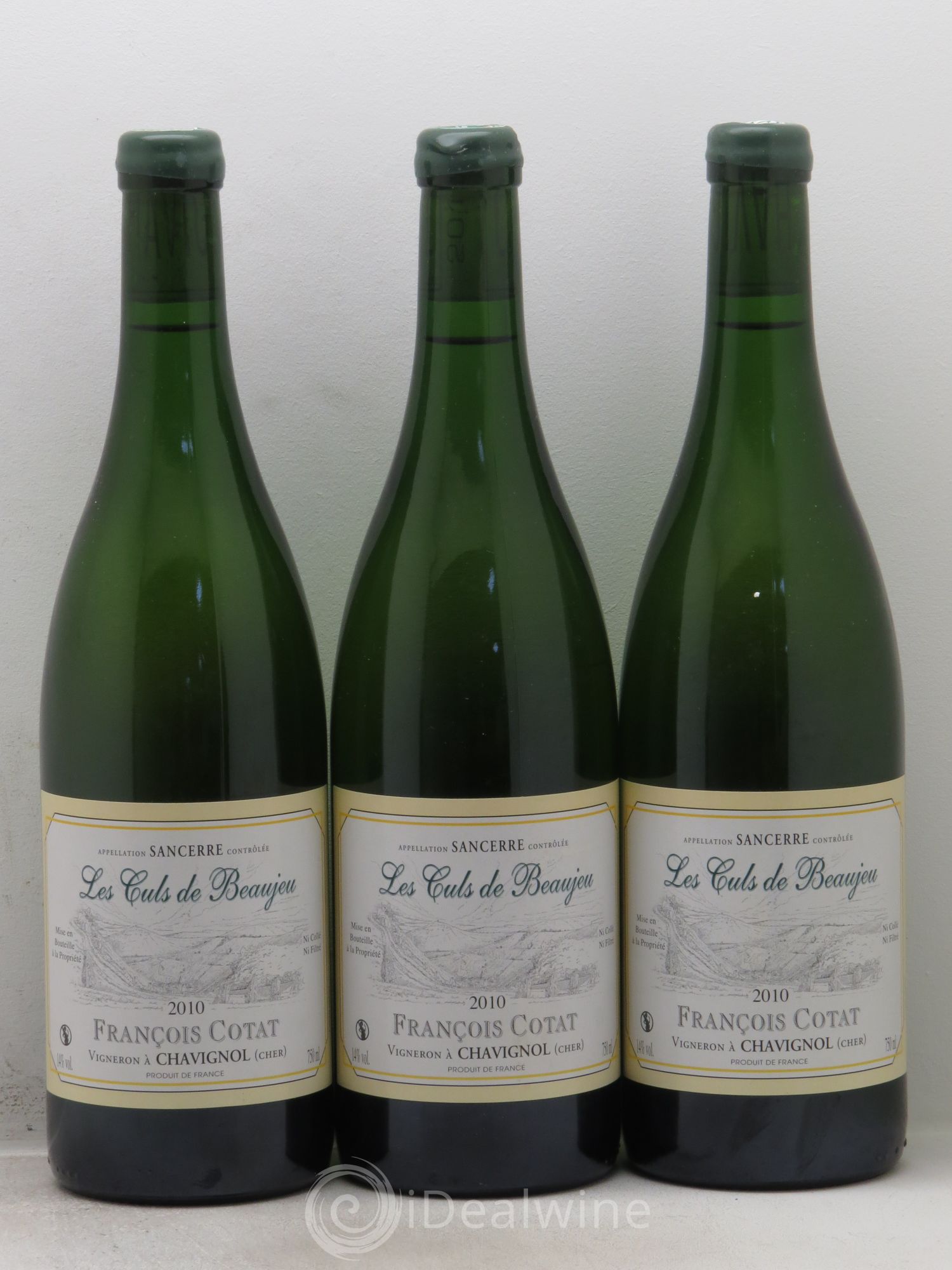 Sancerre Les Culs de Beaujeu François Cotat 2010 - Lot de 3 bouteilles - 0
