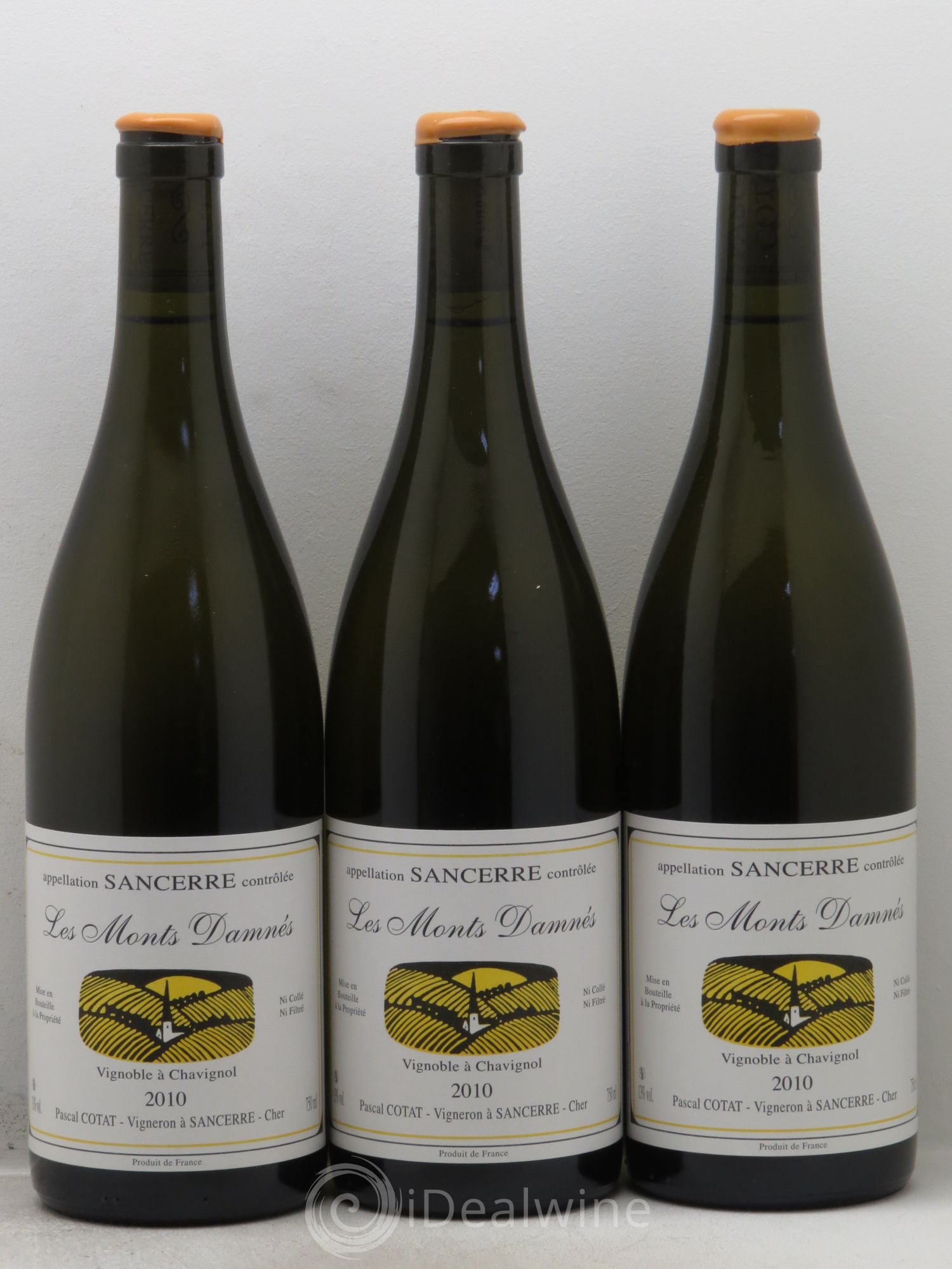 Sancerre Les Monts Damnés - Pascal Cotat (sans prix de réserve) 2010 - Posten von 3 Flaschen - 0