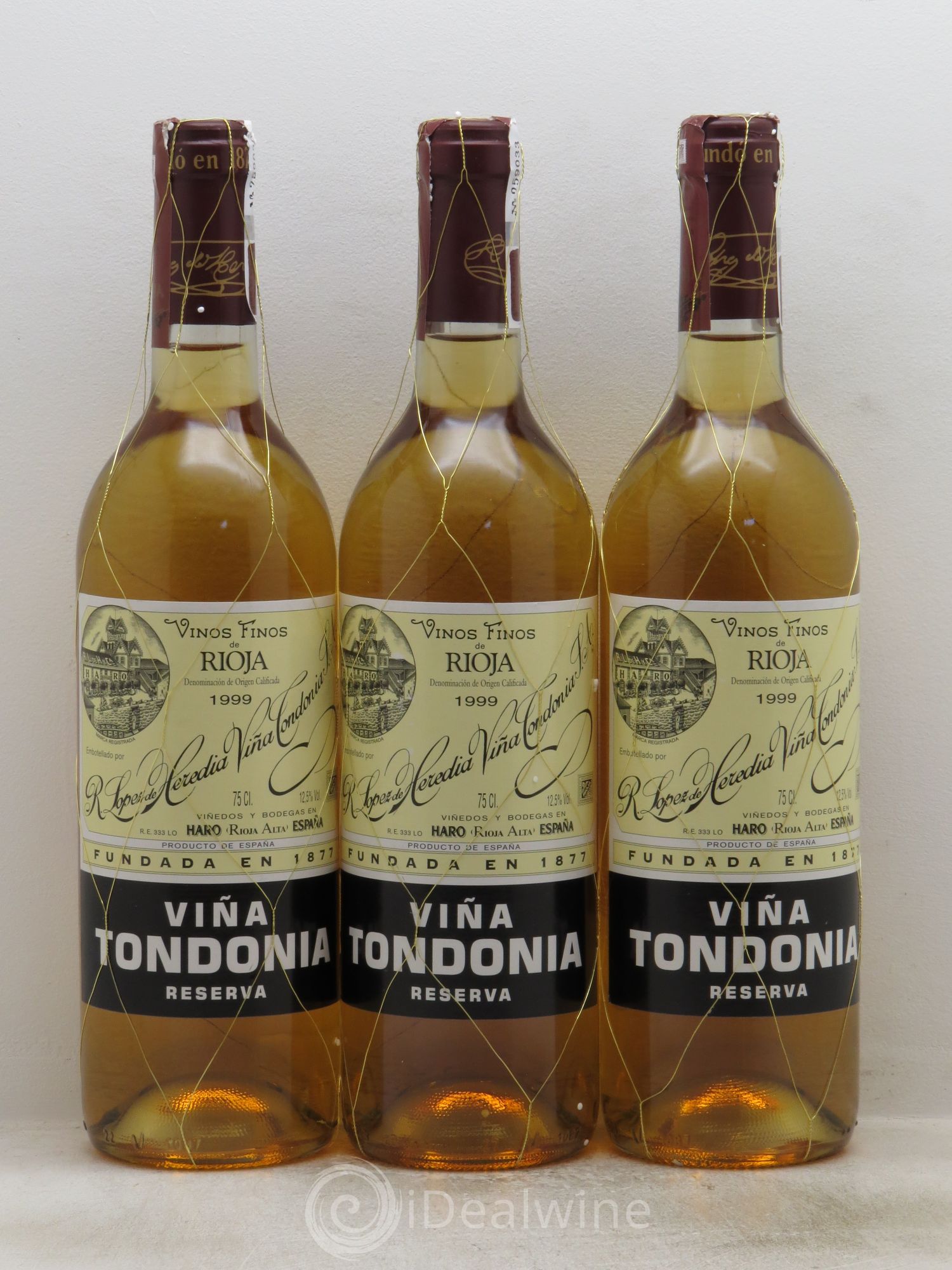 Rioja DOCA Vina Tondonia 1999 - Lot de 3 bouteilles - 0