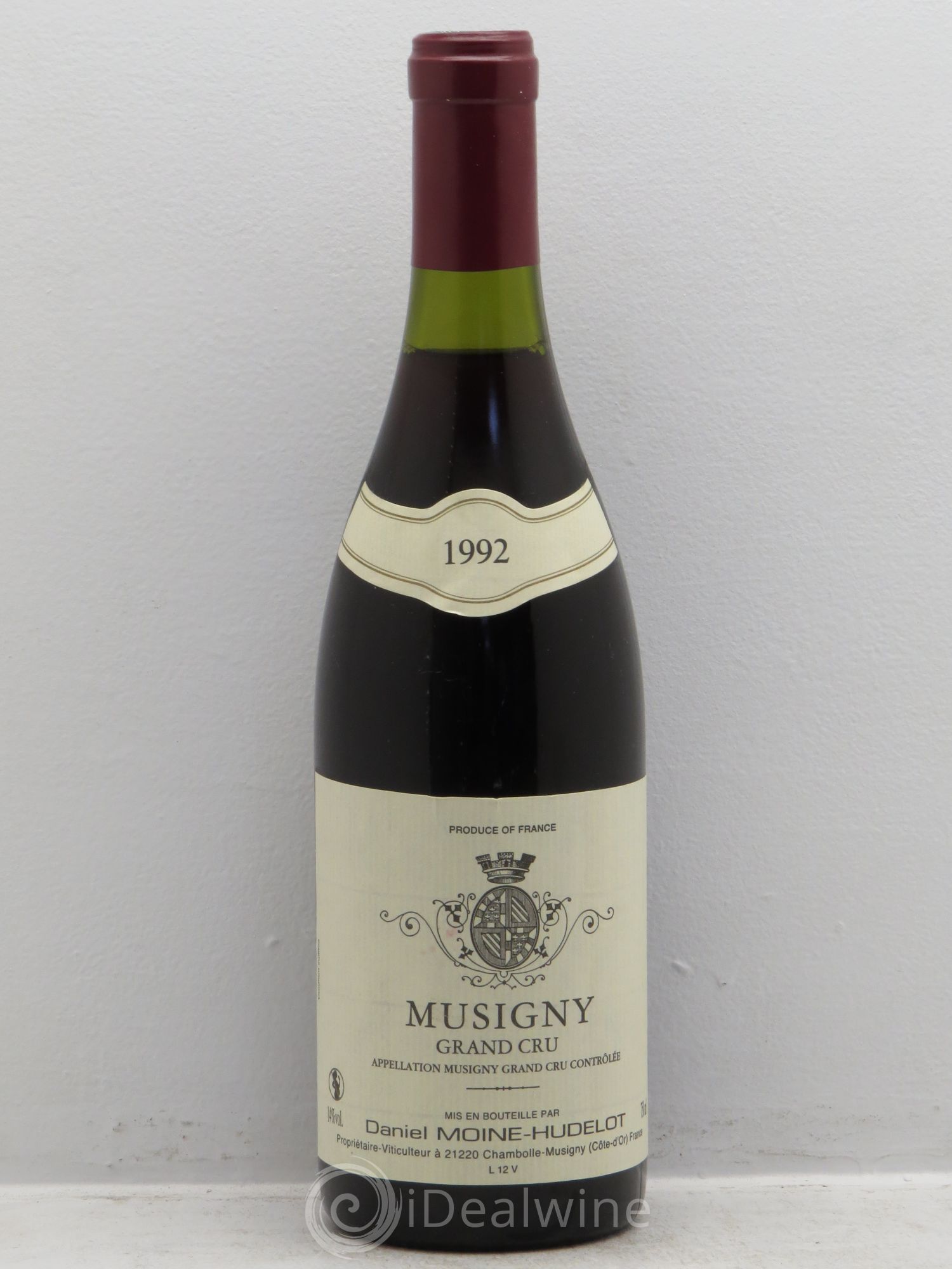 Musigny Grand Cru Moine-Hudelot (Domaine) (sans prix de réserve) 1992 - Lot de 1 bouteille - 0
