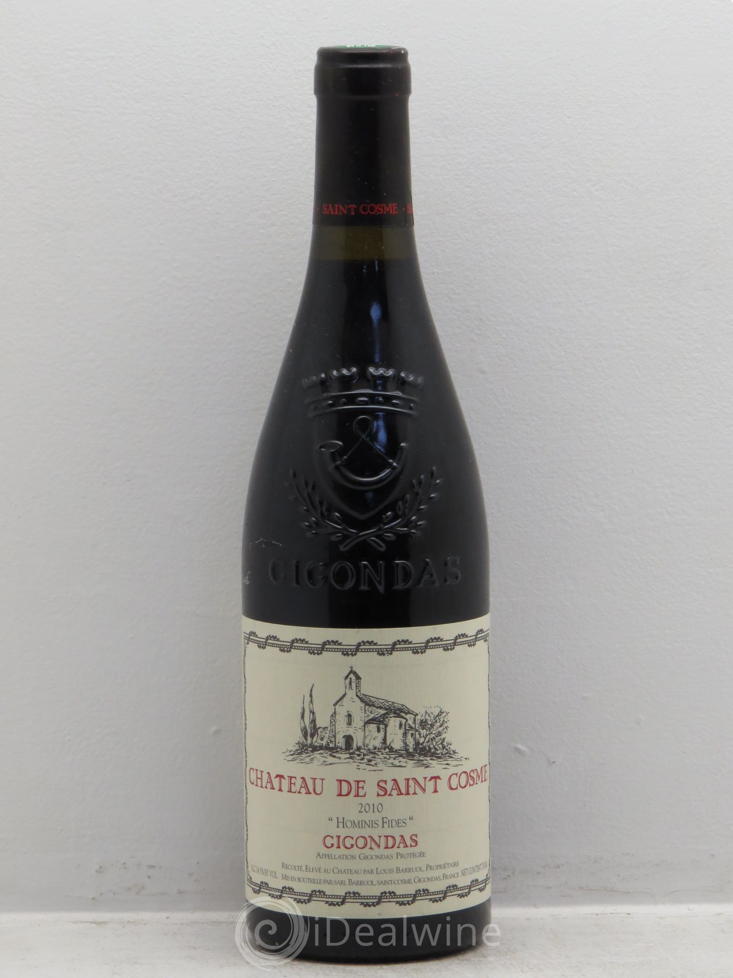 Gigondas Hominis Fides Saint Cosme (sans prix de réserve) 2010 - Lot de 1 bouteille - 0
