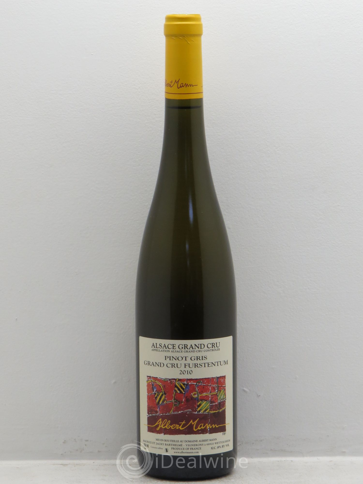 Pinot Gris Furstentum A.Mann (sans prix de réserve) 2010 - Posten von 1 Flasche - 0