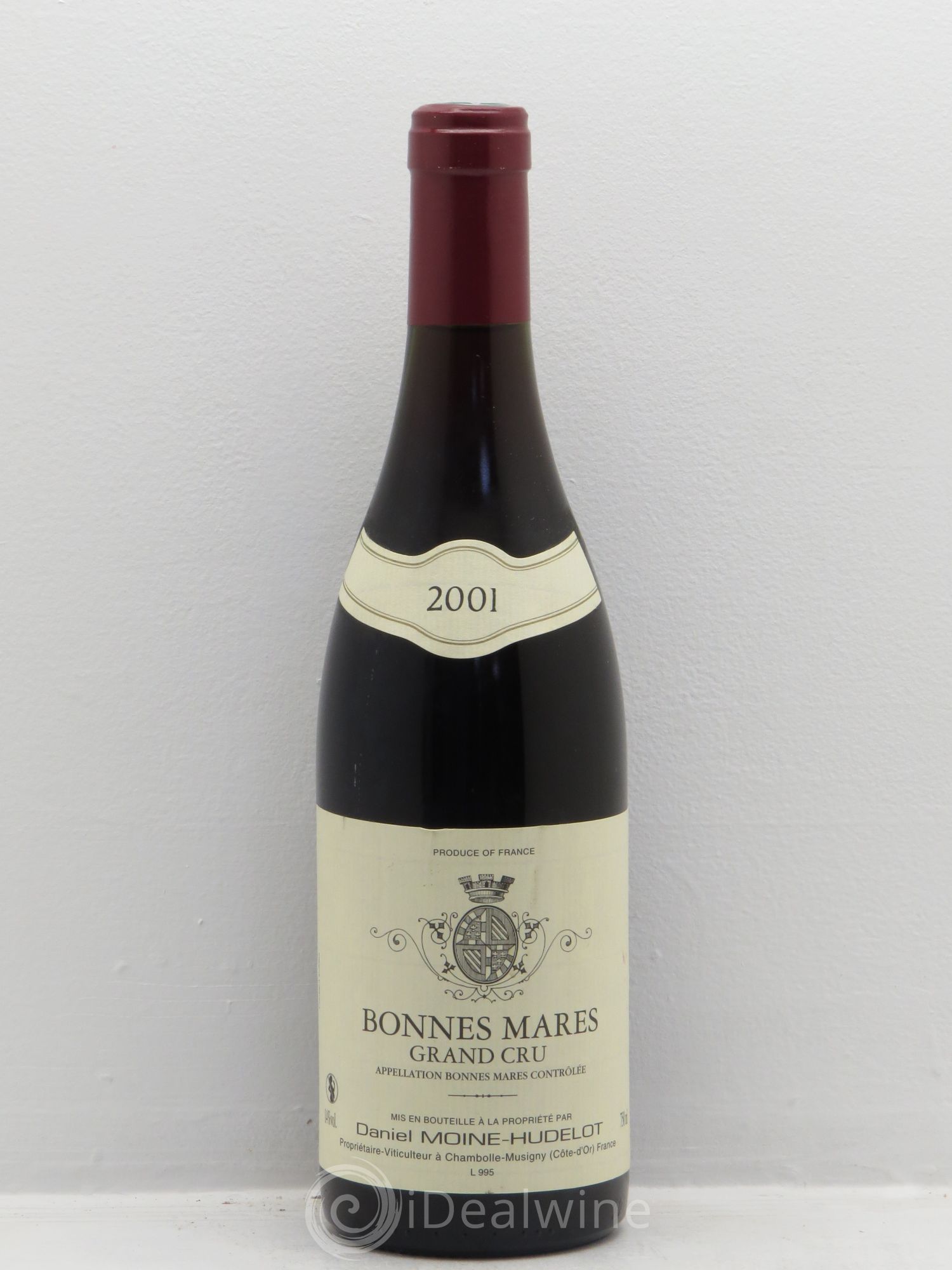 Bonnes-Mares Grand Cru Moine-Hudelot (Domaine) 2001 - Lot de 1 bouteille - 0