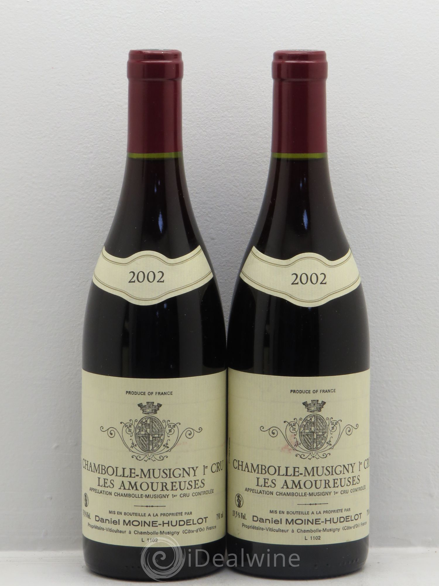 Chambolle-Musigny 1er Cru Les Amoureuses Moine-Hudelot (Domaine) 2002 - Lot de 2 bouteilles - 0