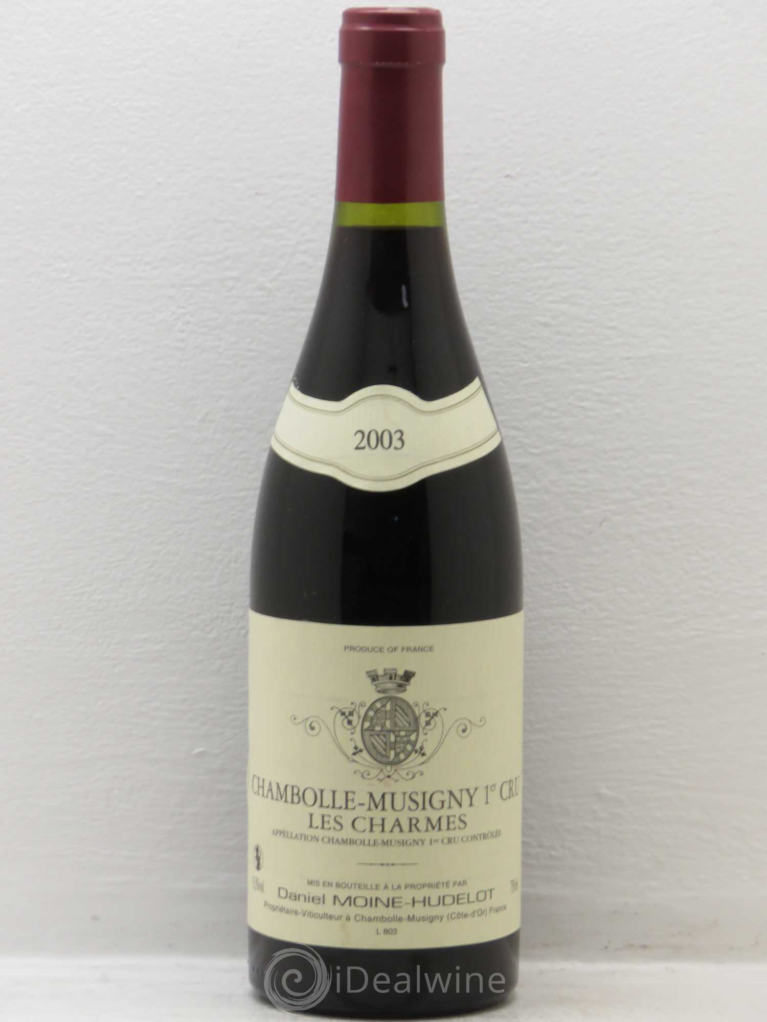 Chambolle-Musigny 1er Cru (sans prix de réserve) 2003 - Lot de 1 bouteille - 0