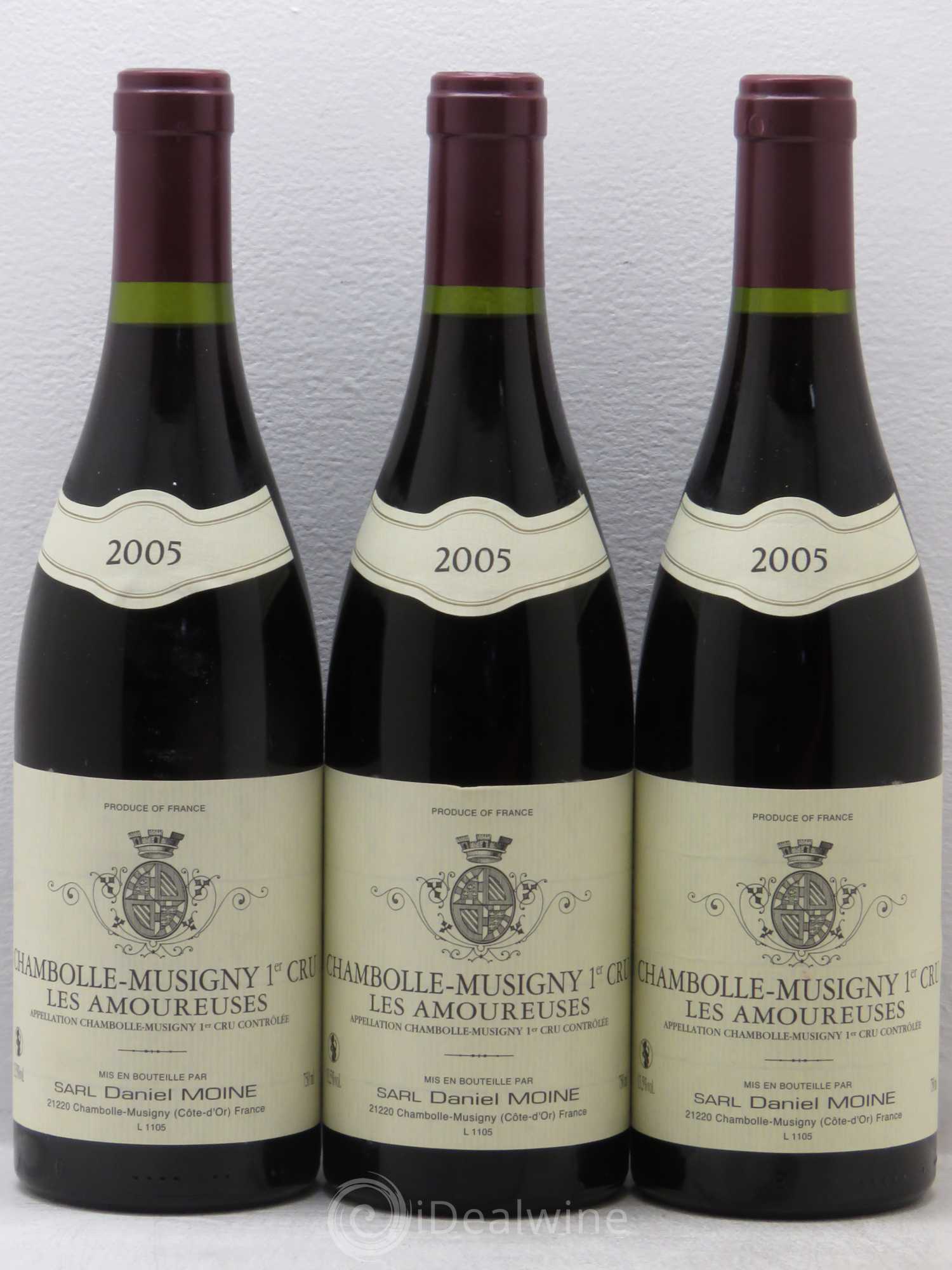 Chambolle-Musigny 1er Cru Les Amoureuses Moine-Hudelot (Domaine) 2005 - Lot de 3 bouteilles - 0