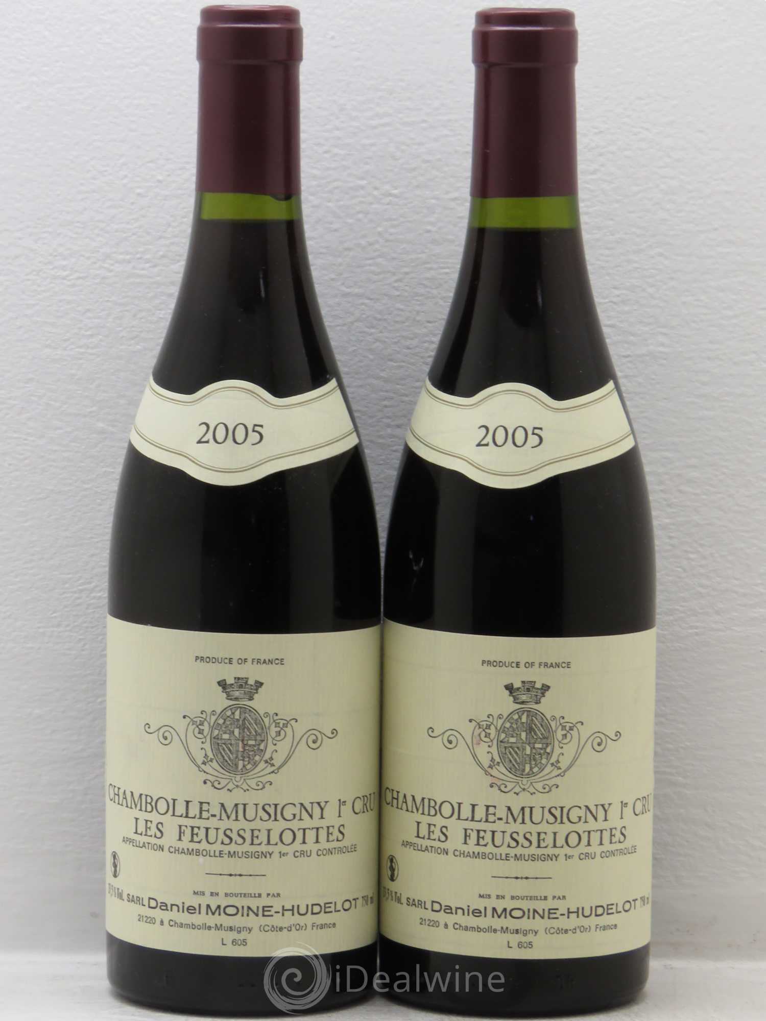 Chambolle-Musigny 1er Cru Les Feusselottes Moine-Hudelot (Domaine) 2005 - Lot de 2 bouteilles - 0