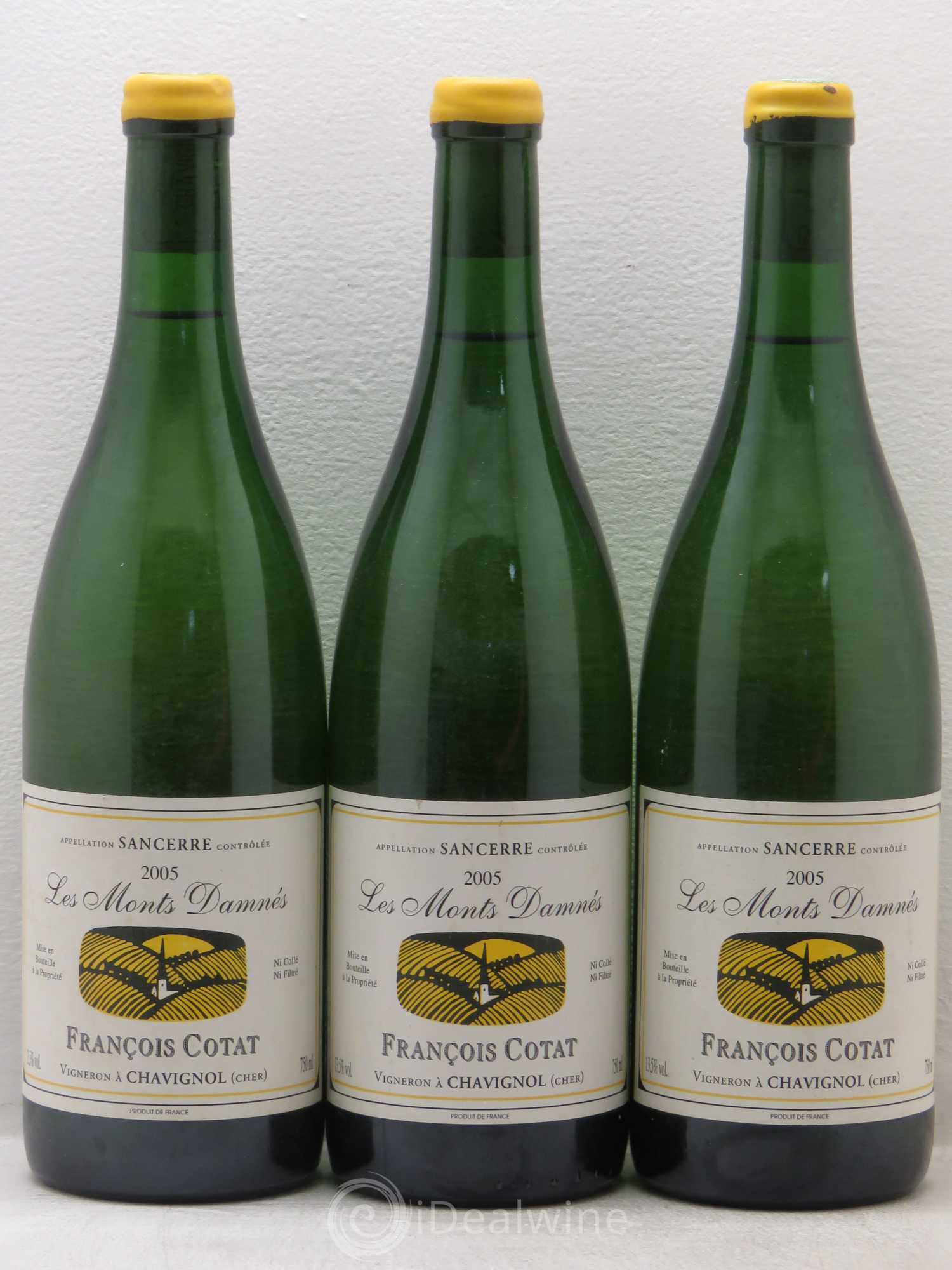 Sancerre Les Monts Damnés François Cotat 2005 - Lot de 3 bouteilles - 0