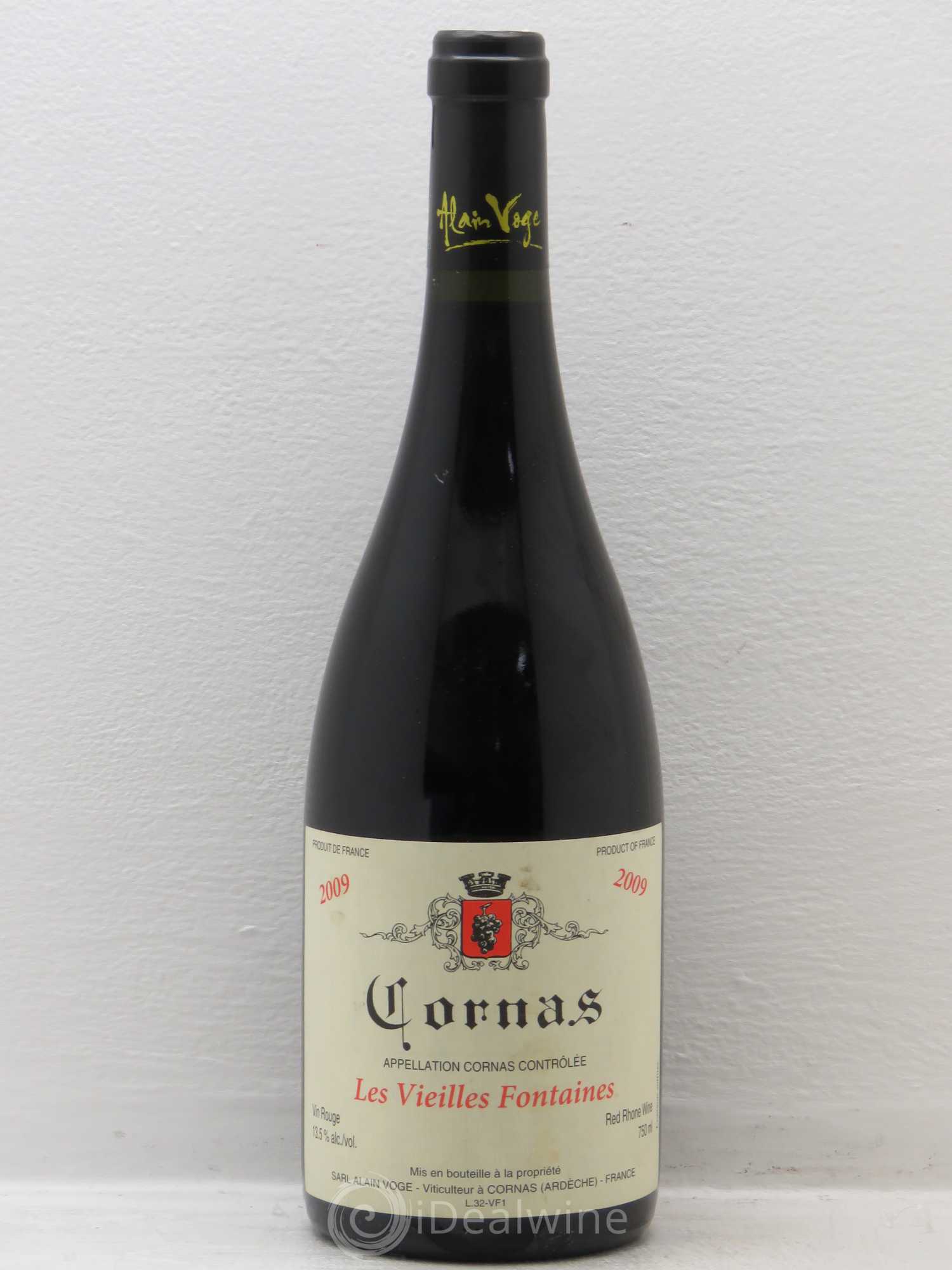 Cornas Les Vieilles Fontaines Alain Voge (Domaine) 2009 - Lotto di 1 bottiglia - 0