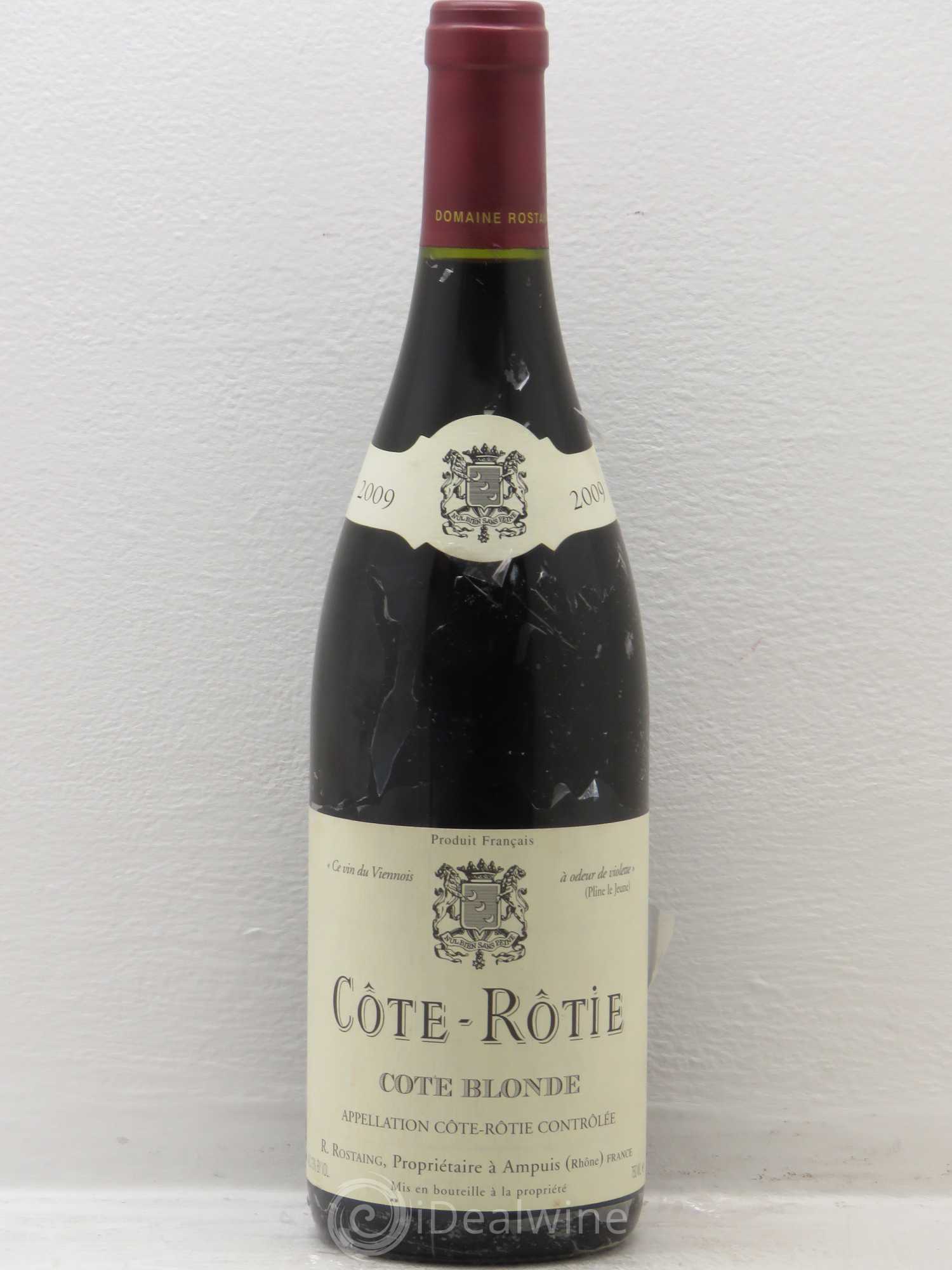 Côte-Rôtie Côte Blonde René Rostaing 2009 - Lot de 1 bouteille - 0