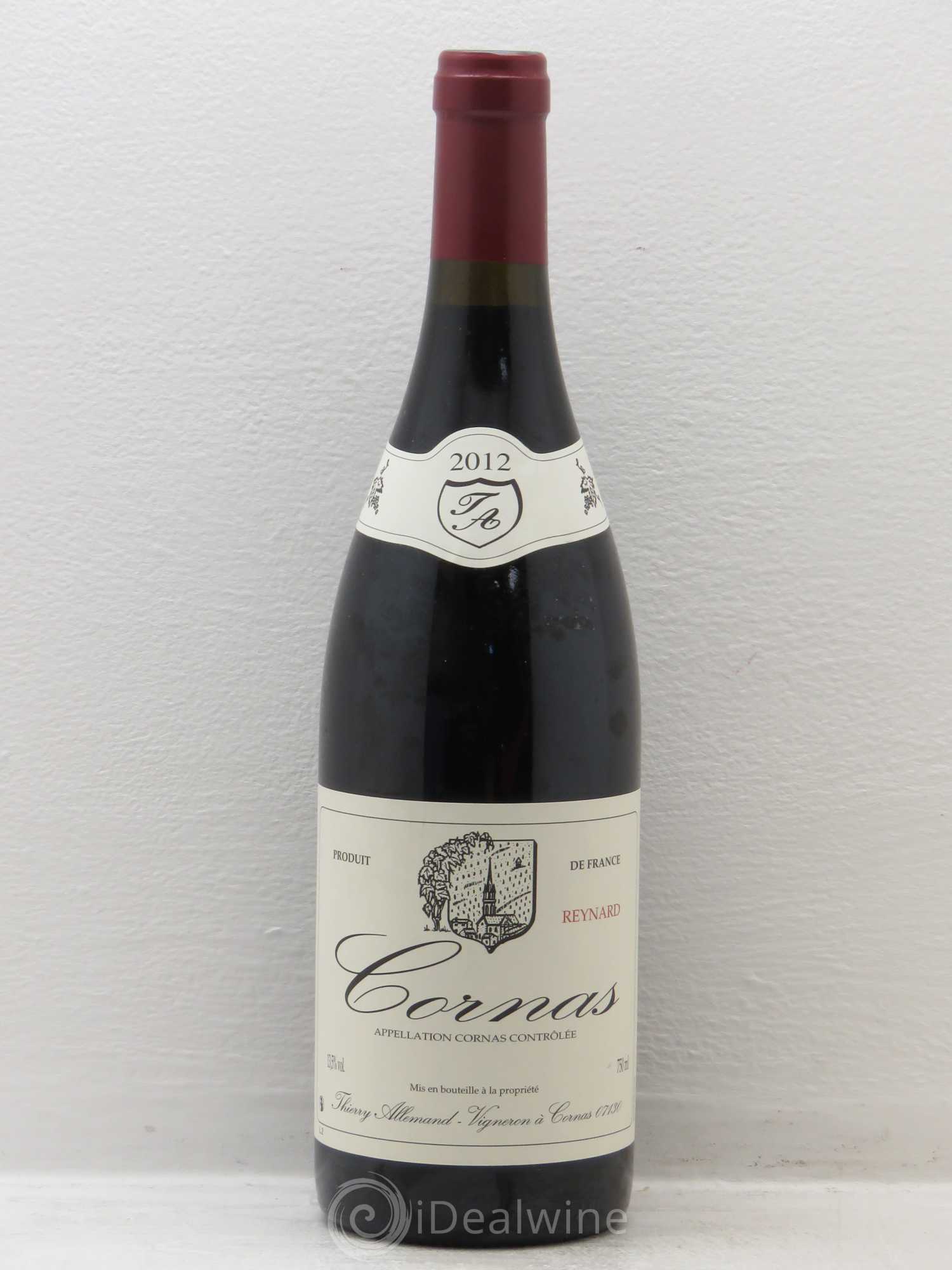 Cornas Reynard Thierry Allemand 2012 - Lot de 1 bouteille - 0