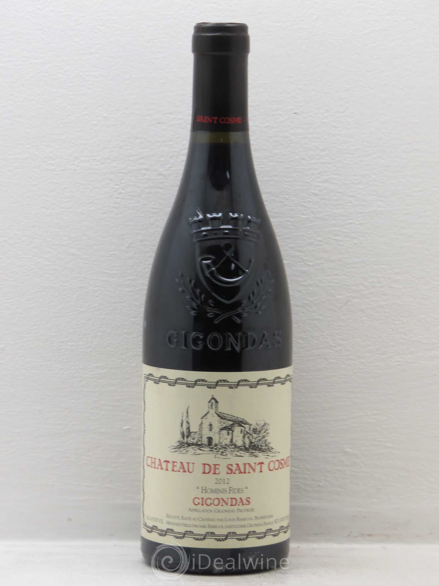 Gigondas Hominis Fides Saint Cosme 2012 - Lot de 1 bouteille - 0