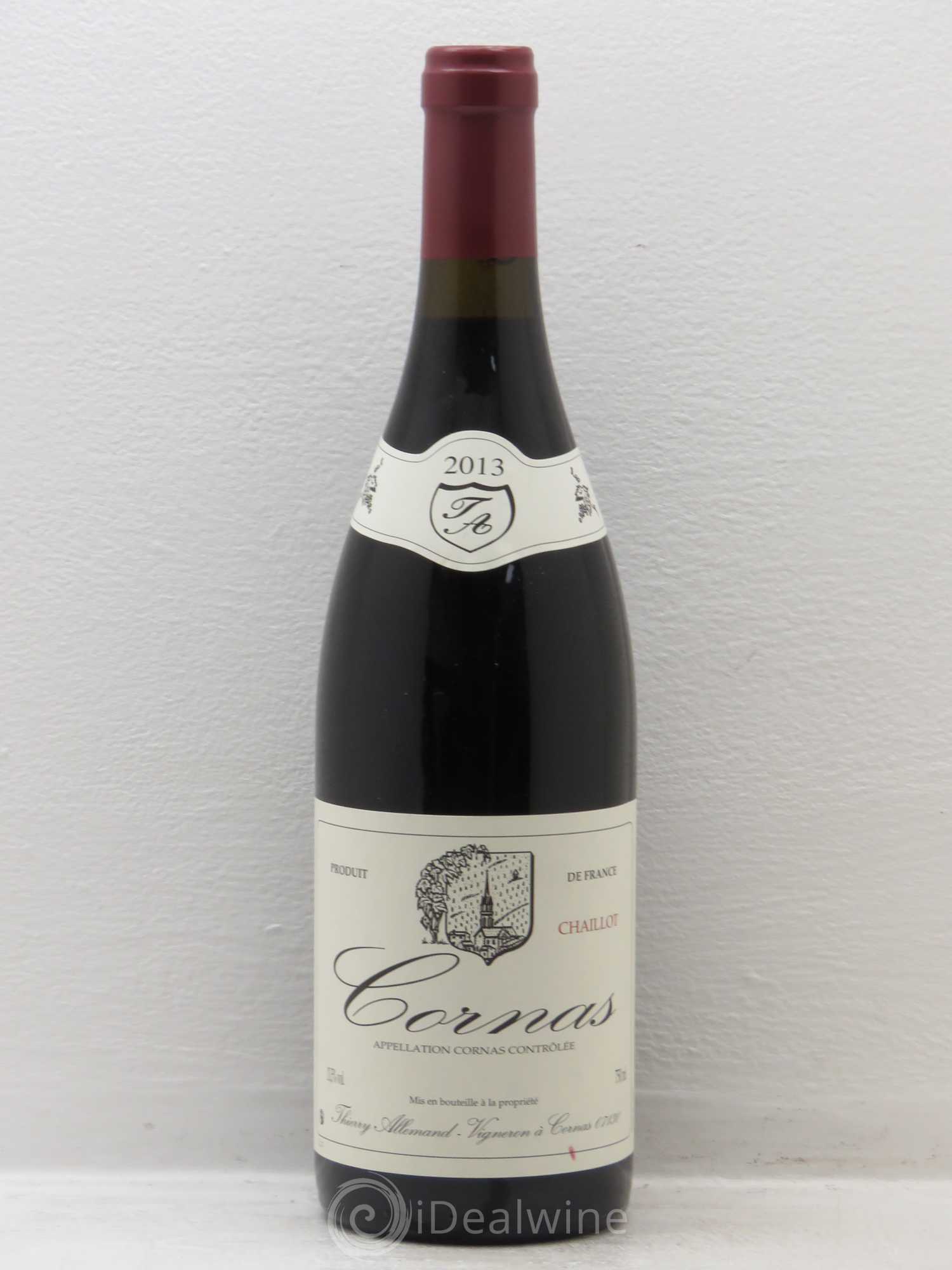 Cornas Chaillot Thierry Allemand 2013 - Lot de 1 bouteille - 0