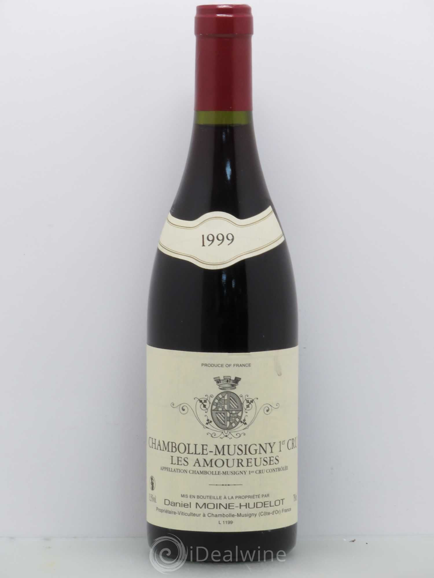 Chambolle-Musigny 1er Cru Les Amoureuses Moine-Hudelot (Domaine) (sans prix de réserve) 1999 - Lot de 1 bouteille - 0
