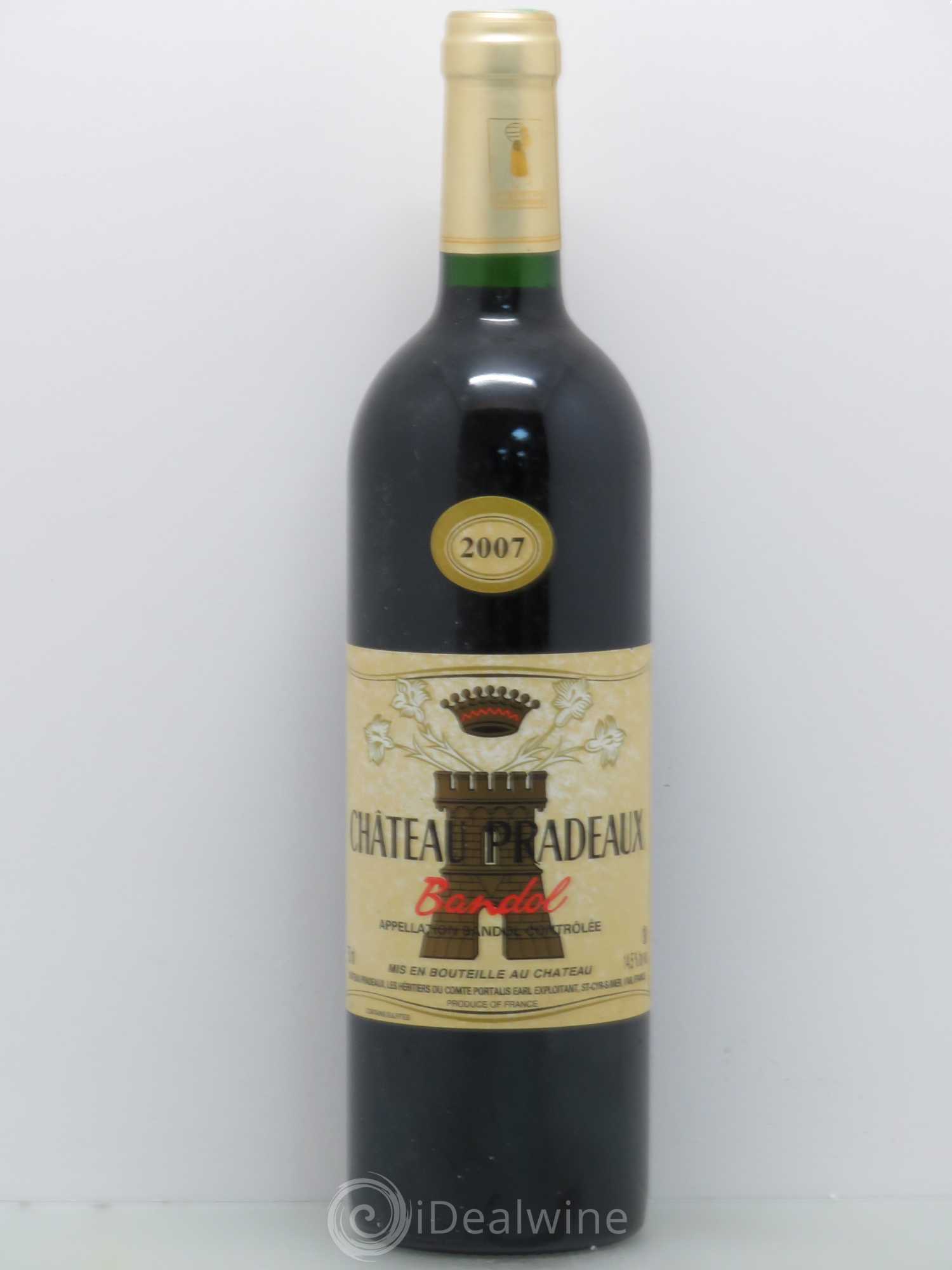 Bandol Château Pradeaux Famille Portalis (sans prix de réserve) 2007 - Lot de 1 bouteille - 0