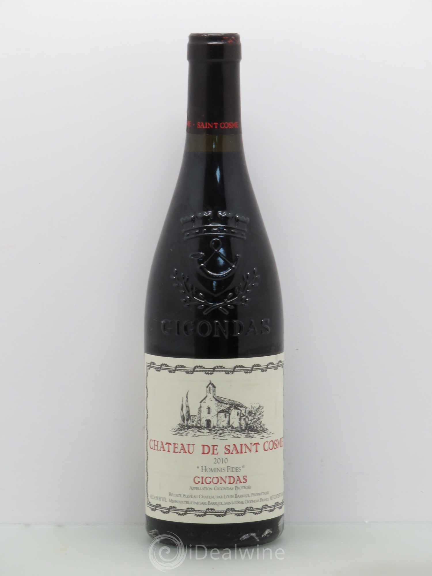 Gigondas Hominis Fides Saint Cosme (sans prix de réserve) 2010 - Lot de 1 bouteille - 0