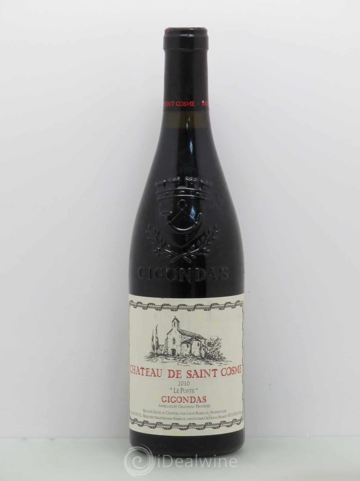 Gigondas Le Poste Saint Cosme (sans prix de réserve) 2010 - Lot de 1 bouteille - 0