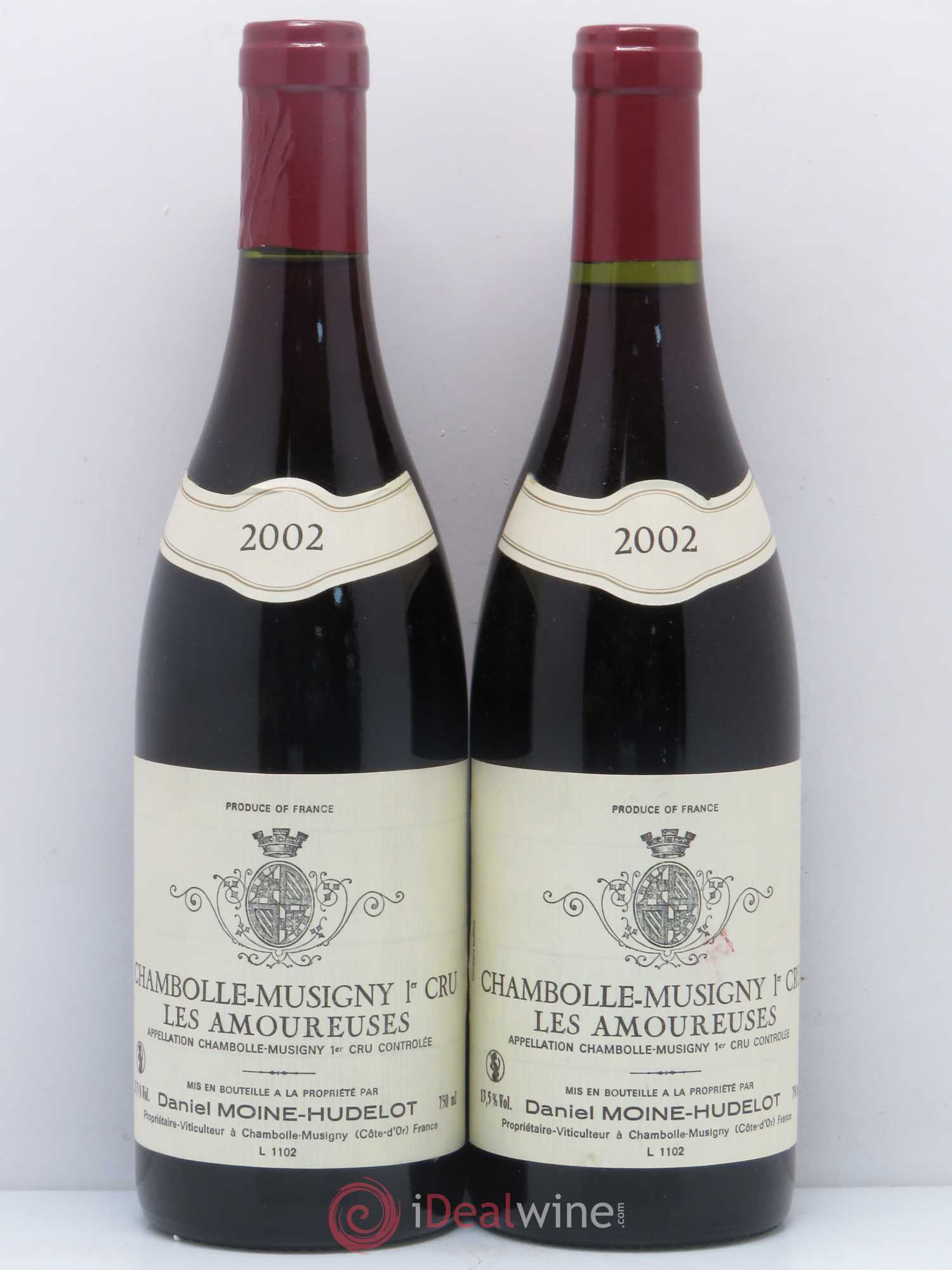 Chambolle-Musigny 1er Cru Les Amoureuses Moine-Hudelot (Domaine) 2002 - Lot de 2 bouteilles - 0