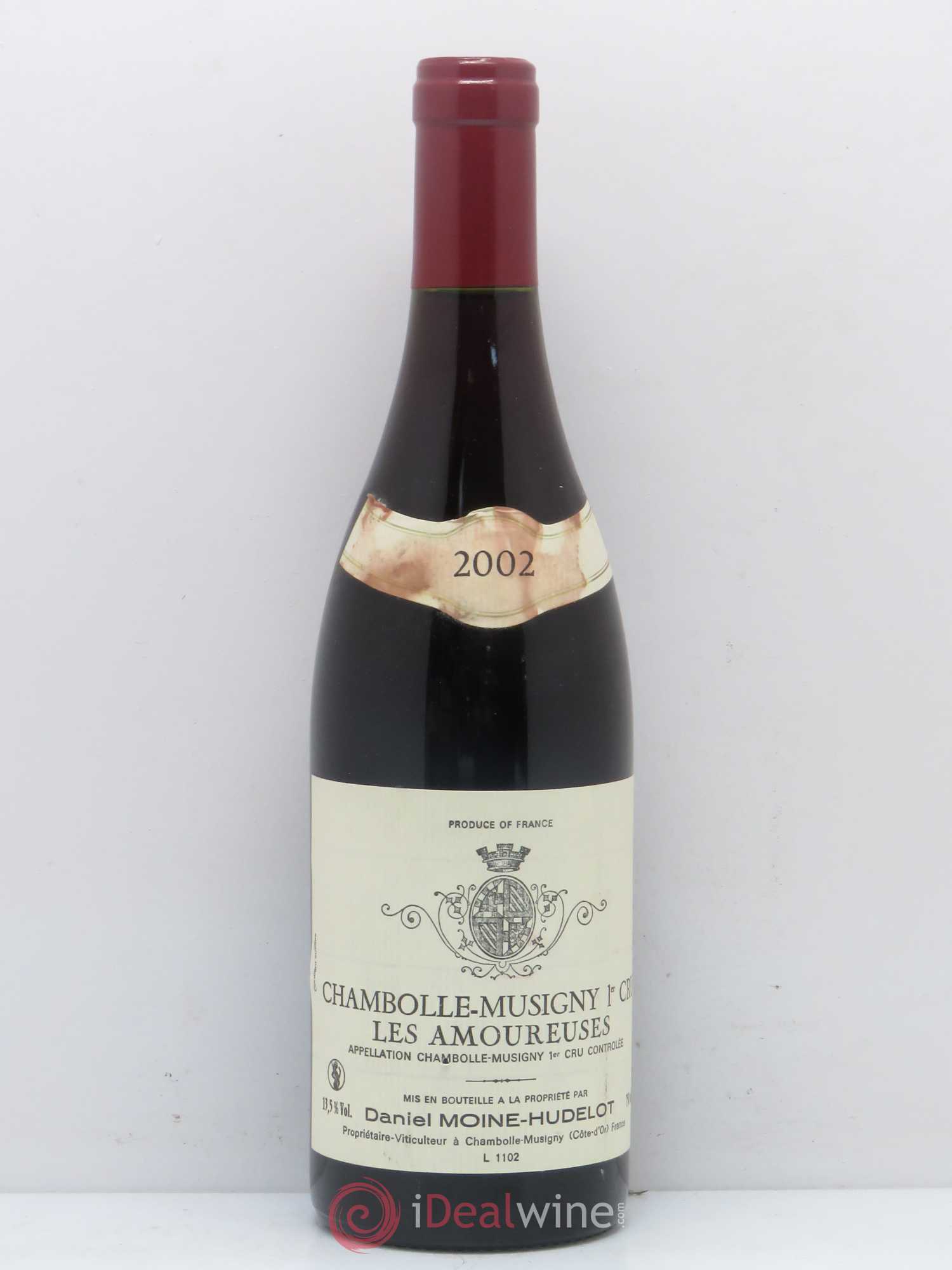 Chambolle-Musigny 1er Cru Les Amoureuses Moine-Hudelot (Domaine) 2002 - Lot de 1 bouteille - 0