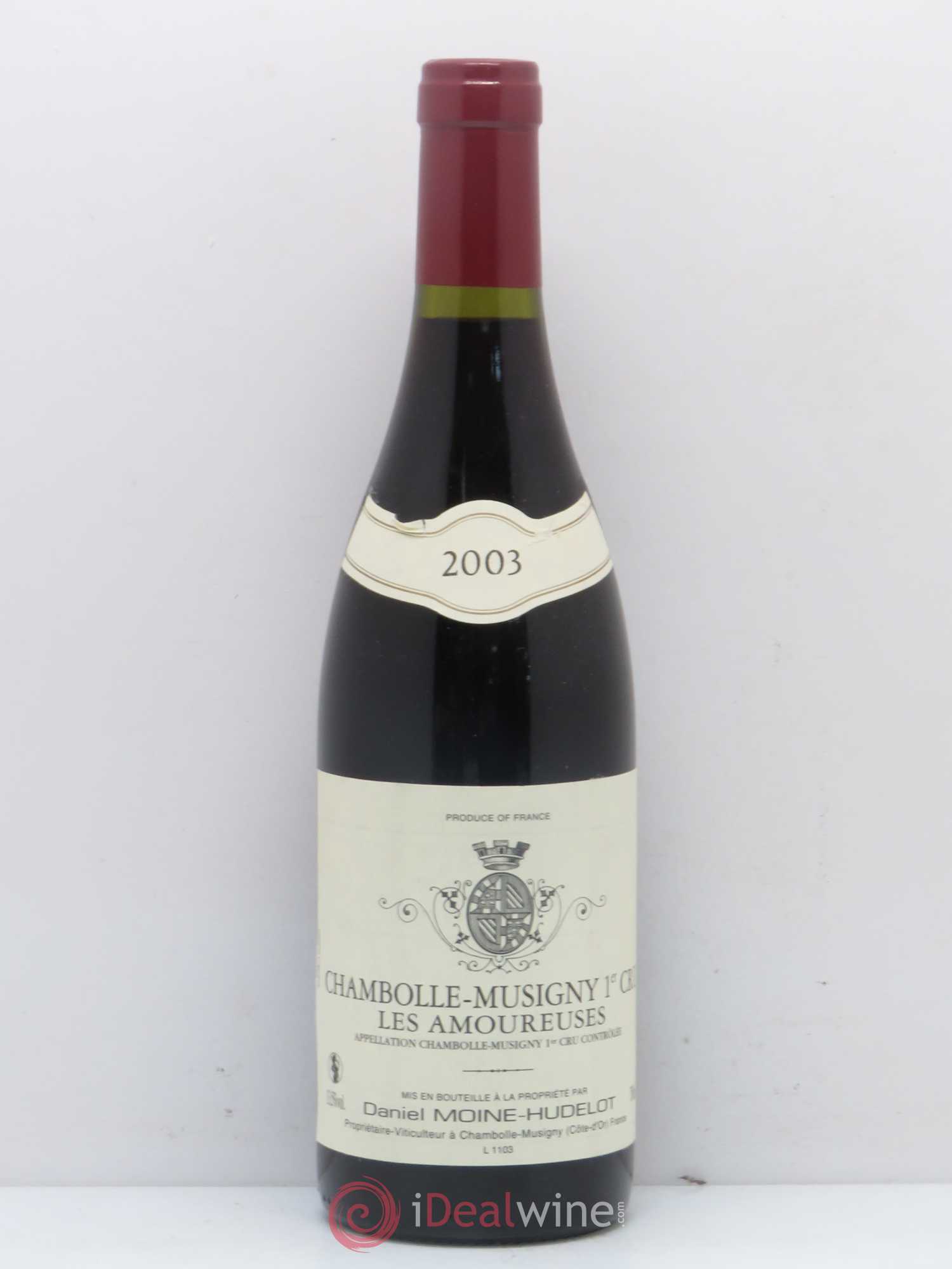 Chambolle-Musigny 1er Cru Les Amoureuses Moine-Hudelot (Domaine) 2003 - Lot de 1 bouteille - 0