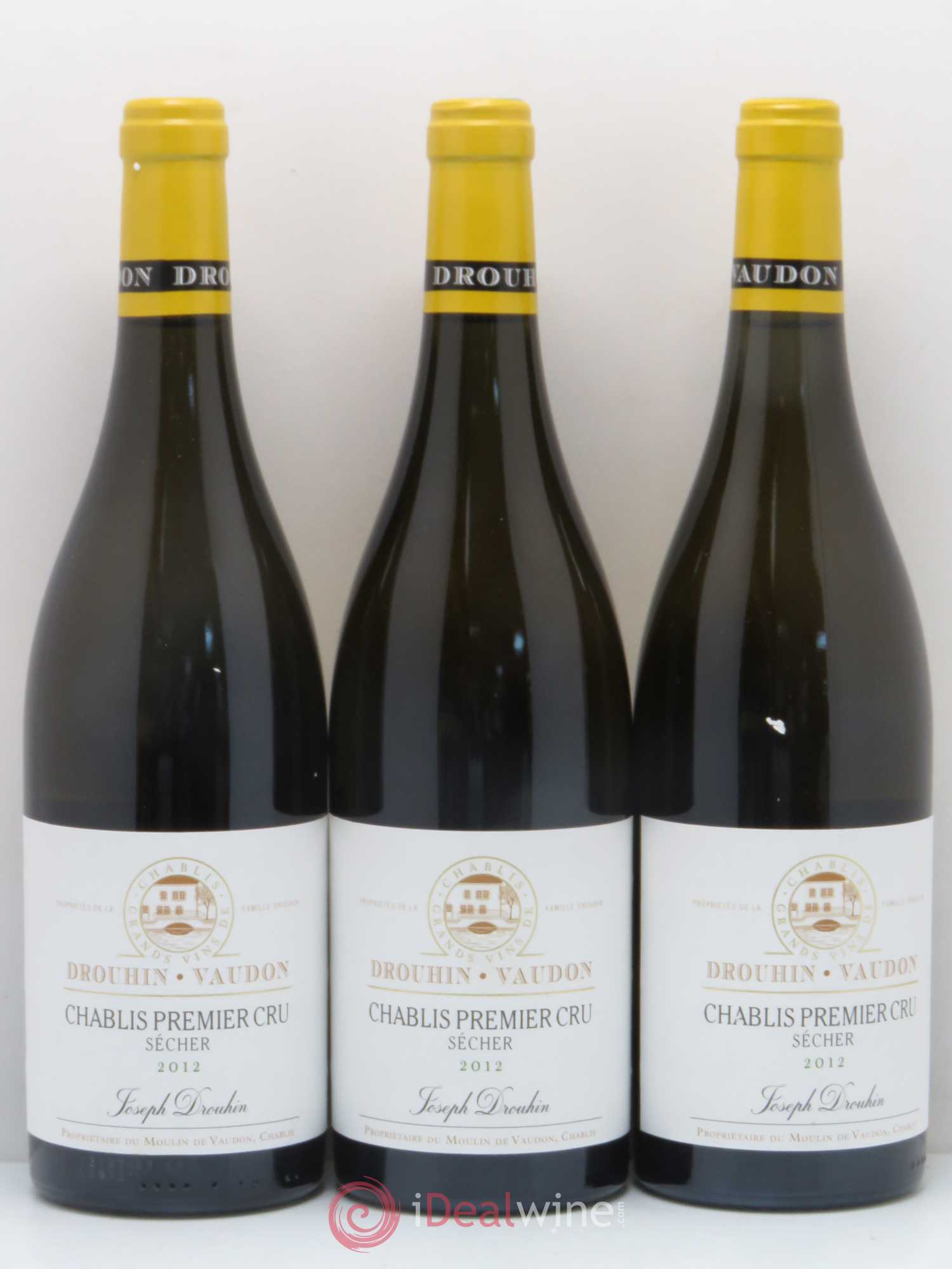 Chablis 1er Cru Secher Domaine Drouhin Vaudon 2012 - Posten von 3 Flaschen - 0