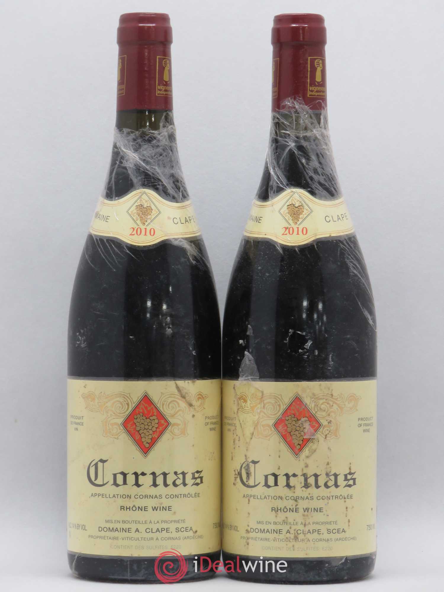 Cornas Auguste Clape (sans prix de réserve) 2010 - Lot de 2 bouteilles - 0