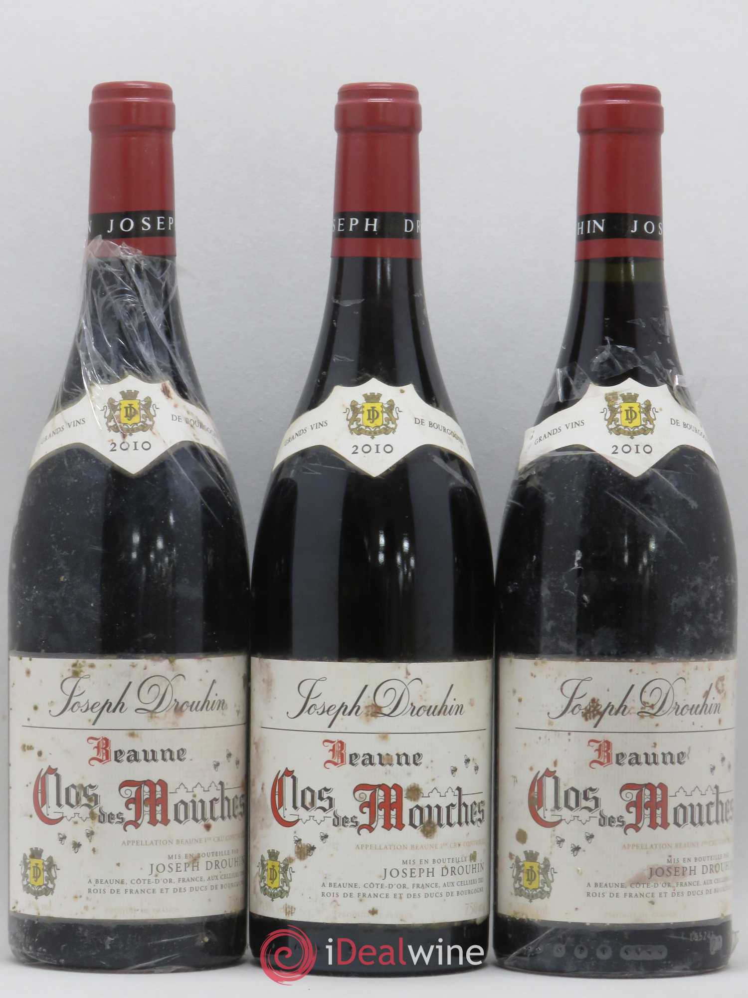 Beaune 1er Cru Clos des Mouches Joseph Drouhin (sans prix de réserve) 2010 - Lot de 3 bouteilles - 0