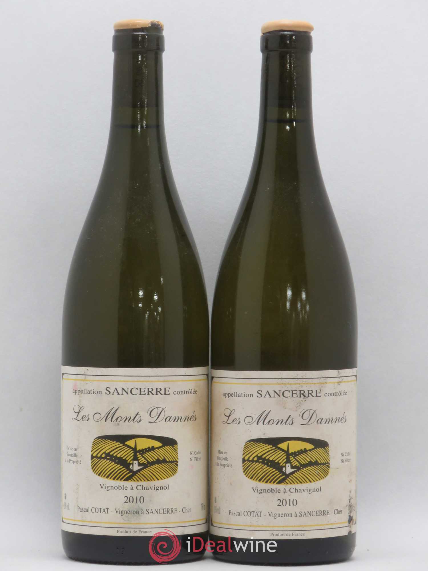 Sancerre Les Monts Damnés Pascal Cotat (sans prix de réserve) 2010 - Lot de 2 bouteilles - 0