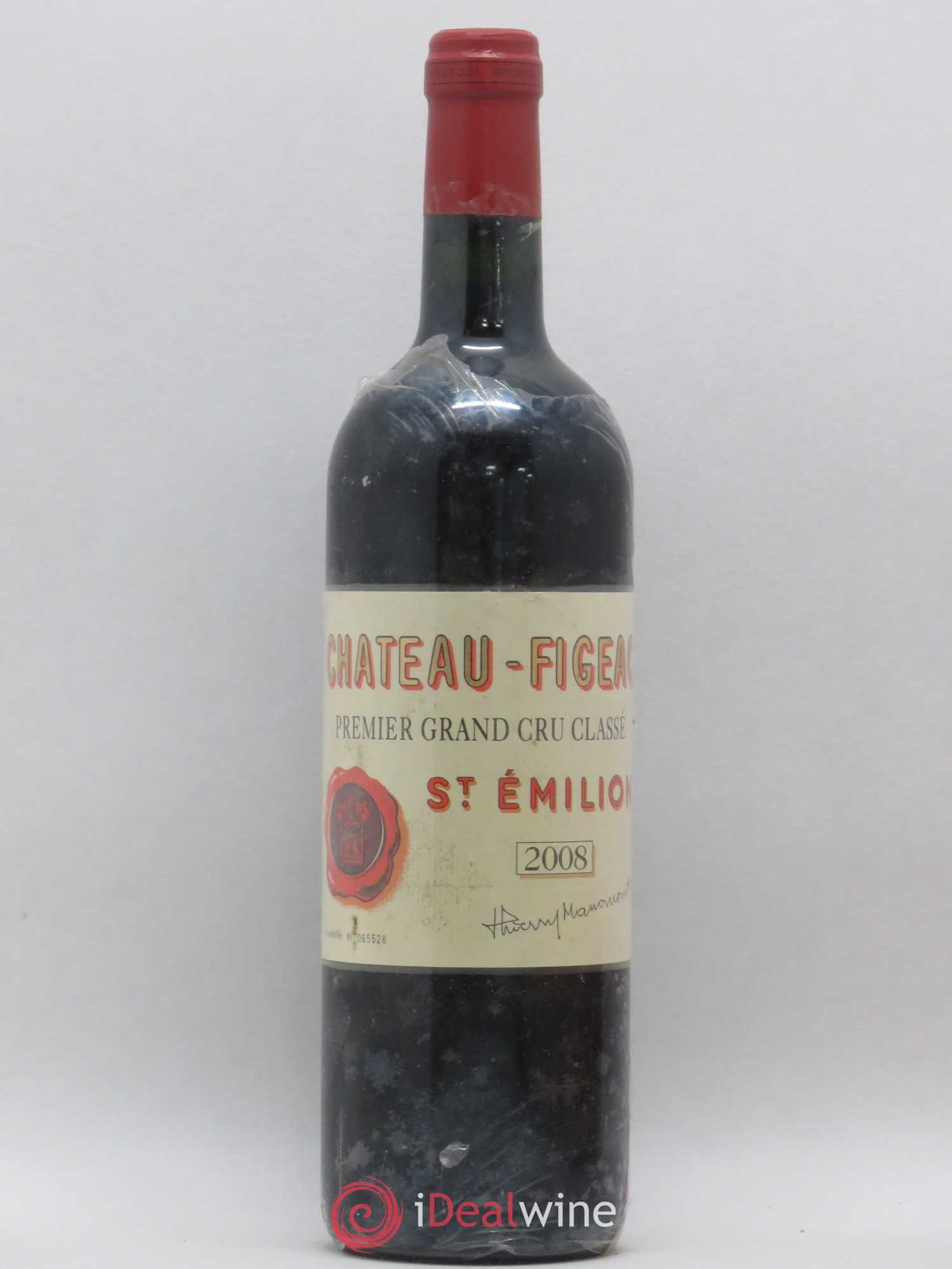 Château Figeac 1er Grand Cru Classé A (sans prix de réserve) 2008 - Lot de 1 bouteille - 0