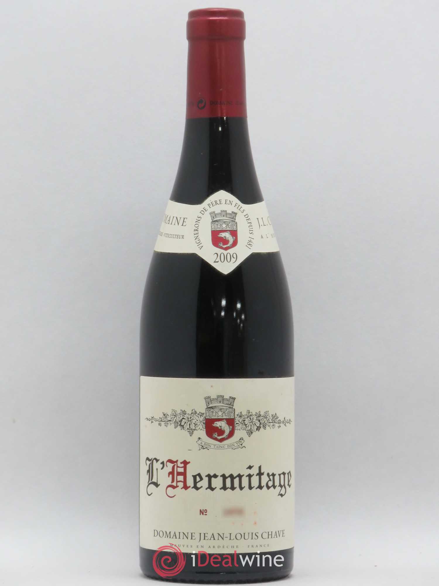 Hermitage Jean-Louis Chave (sans prix de réserve) 2009 - Lot de 1 bouteille - 0