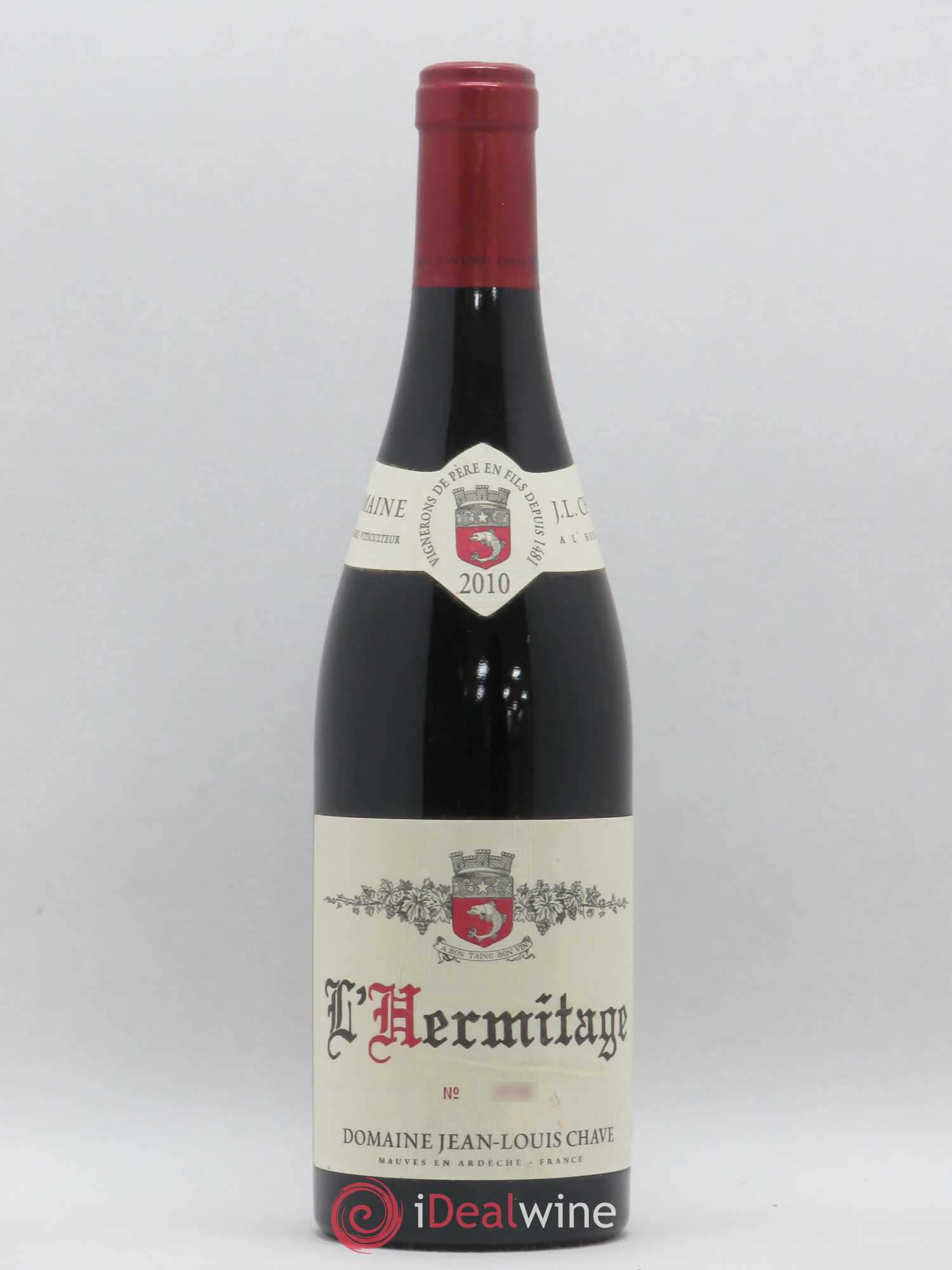 Hermitage Jean-Louis Chave (sans prix de réserve) 2010 - Lot de 1 bouteille - 0