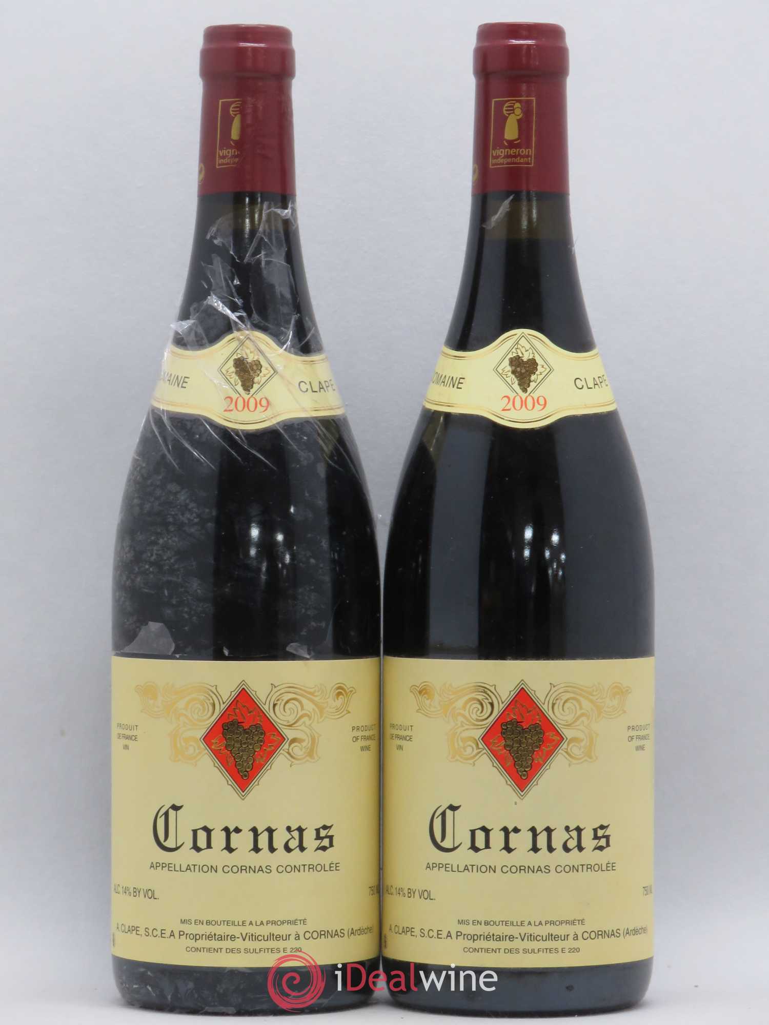 Cornas Auguste Clape (sans prix de réserve) 2009 - Lot de 2 bouteilles - 0