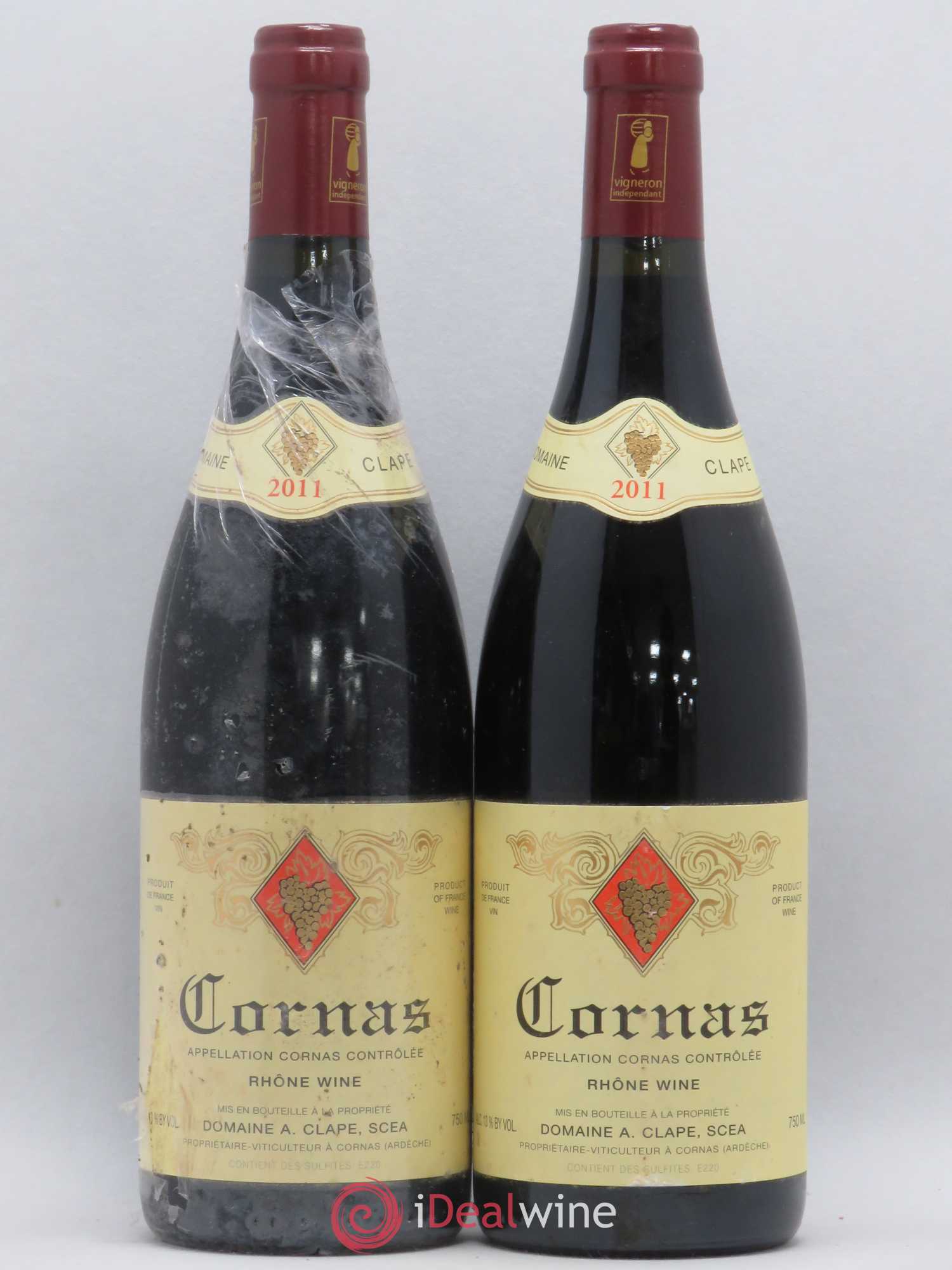 Cornas Auguste Clape (sans prix de réserve) 2011 - Lot de 2 bouteilles - 0