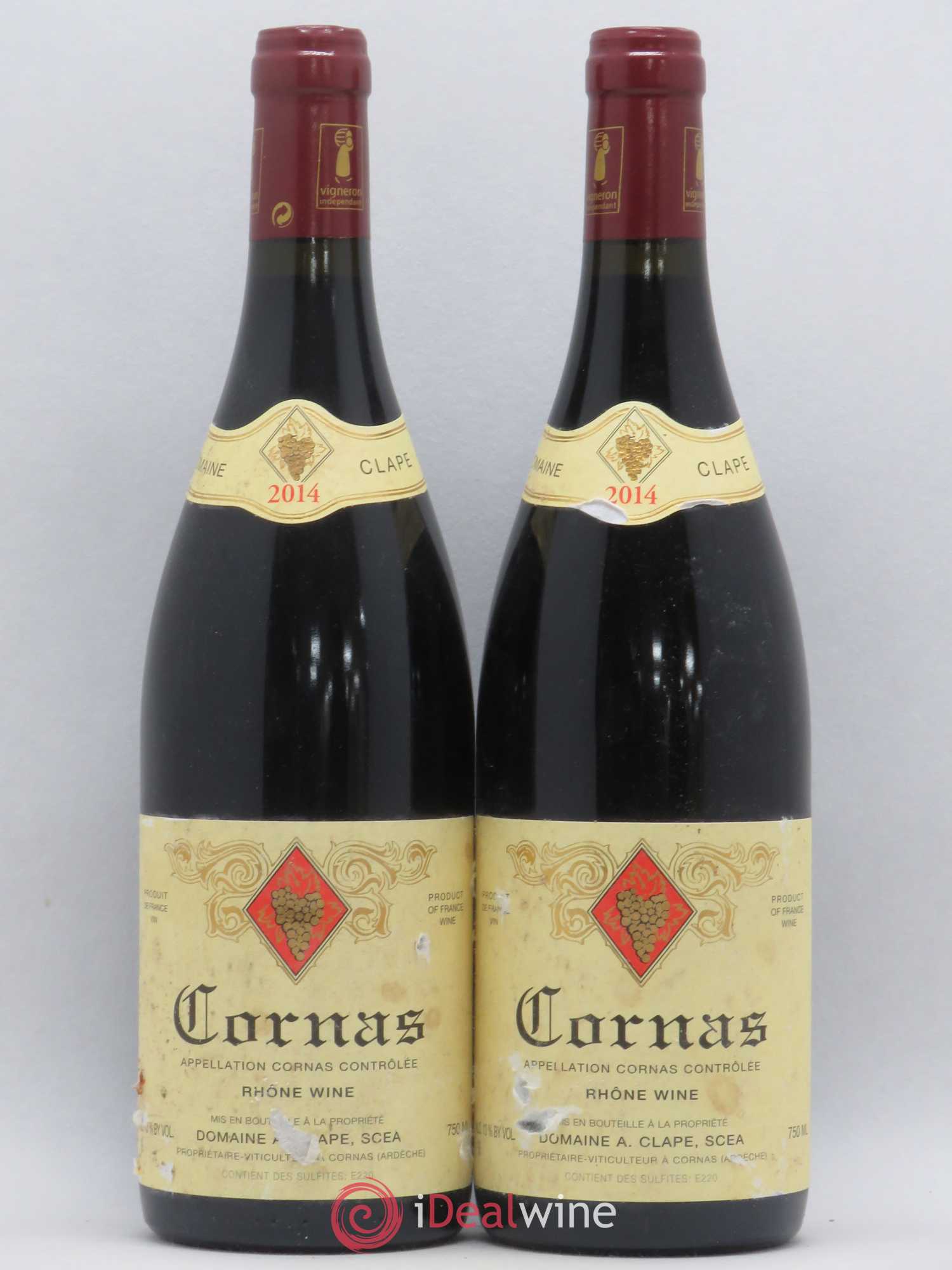 Cornas Auguste Clape (sans prix de réserve) 2014 - Lot de 2 bouteilles - 0