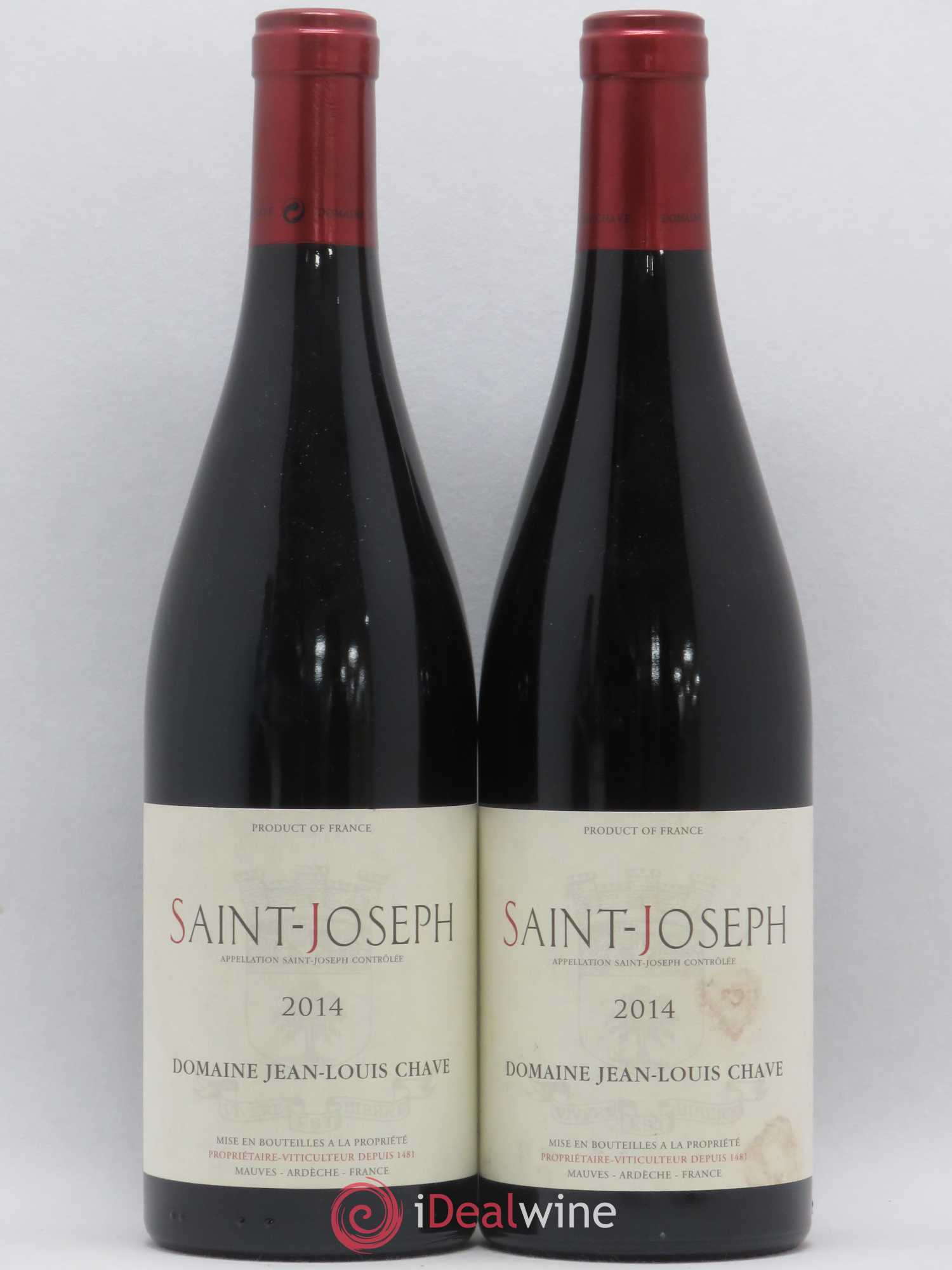 Saint-Joseph Jean-Louis Chave (sans prix de réserve) 2014 - Lot de 2 bouteilles - 0