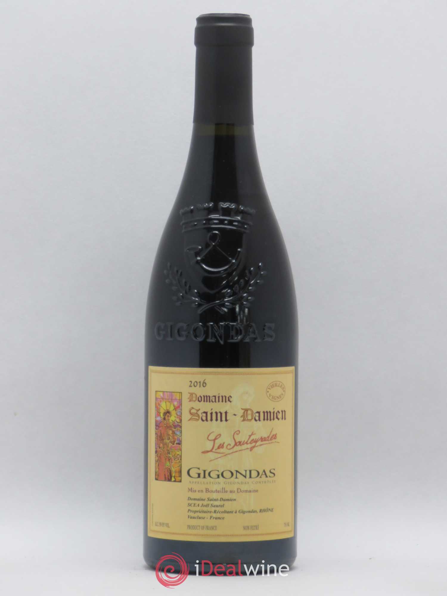 Gigondas Vieilles Vignes Souteyrades Domaine Saint Damien (sans prix de réserve) 2016 - Lot de 1 bouteille - 0