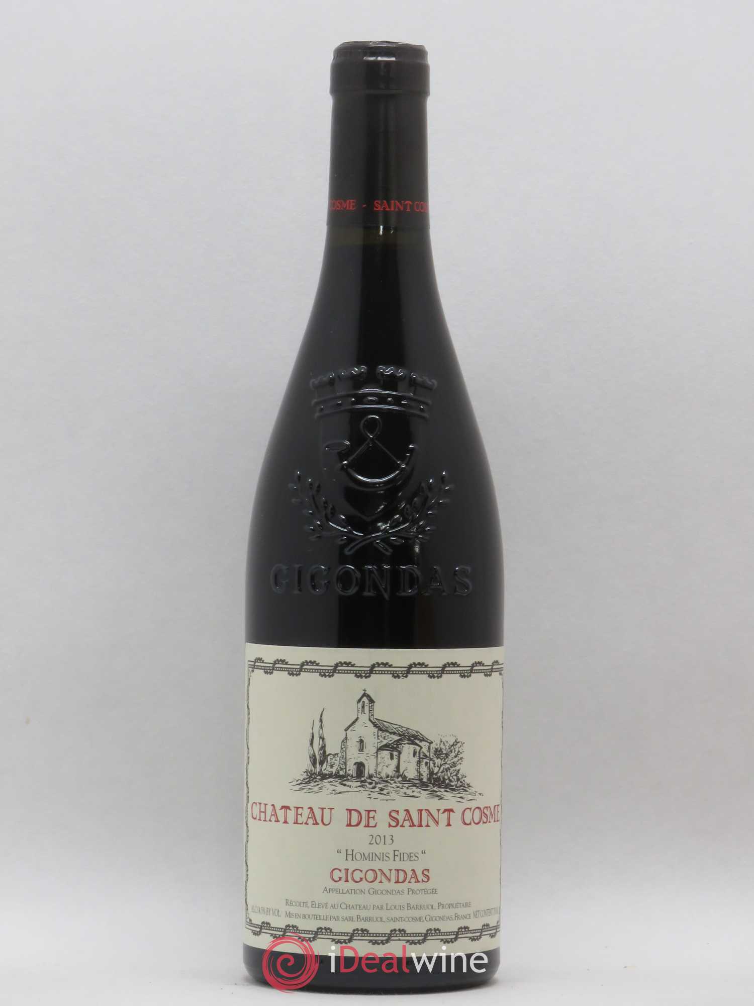 Gigondas Hominis Fides Saint Cosme (sans prix de réserve) 2013 - Lot de 1 bouteille - 0