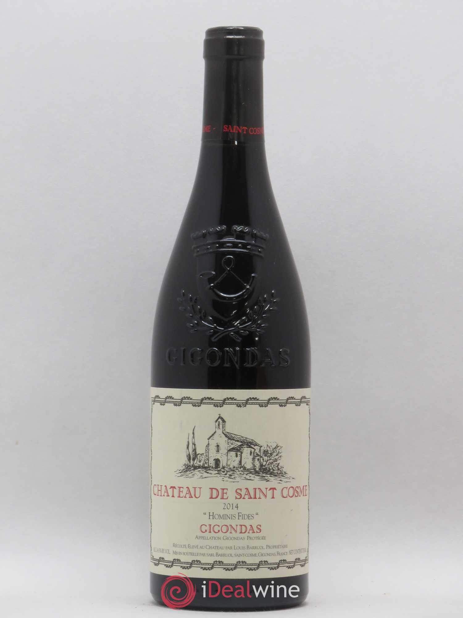 Gigondas Hominis Fides Saint Cosme (sans prix de réserve) 2014 - Lot de 1 bouteille - 0