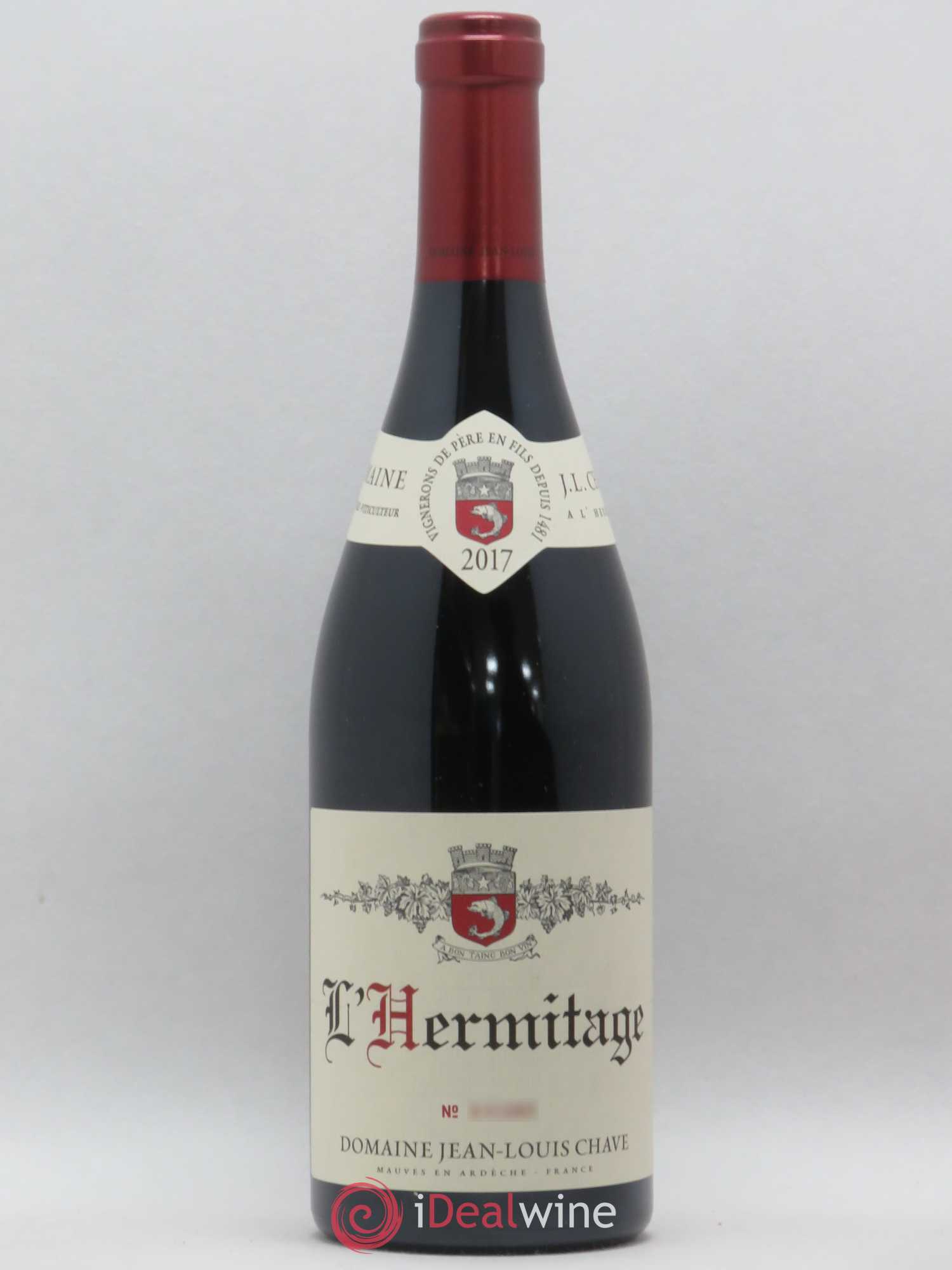 Hermitage Jean-Louis Chave (sans prix de réserve) 2017 - Lot de 1 bouteille - 0