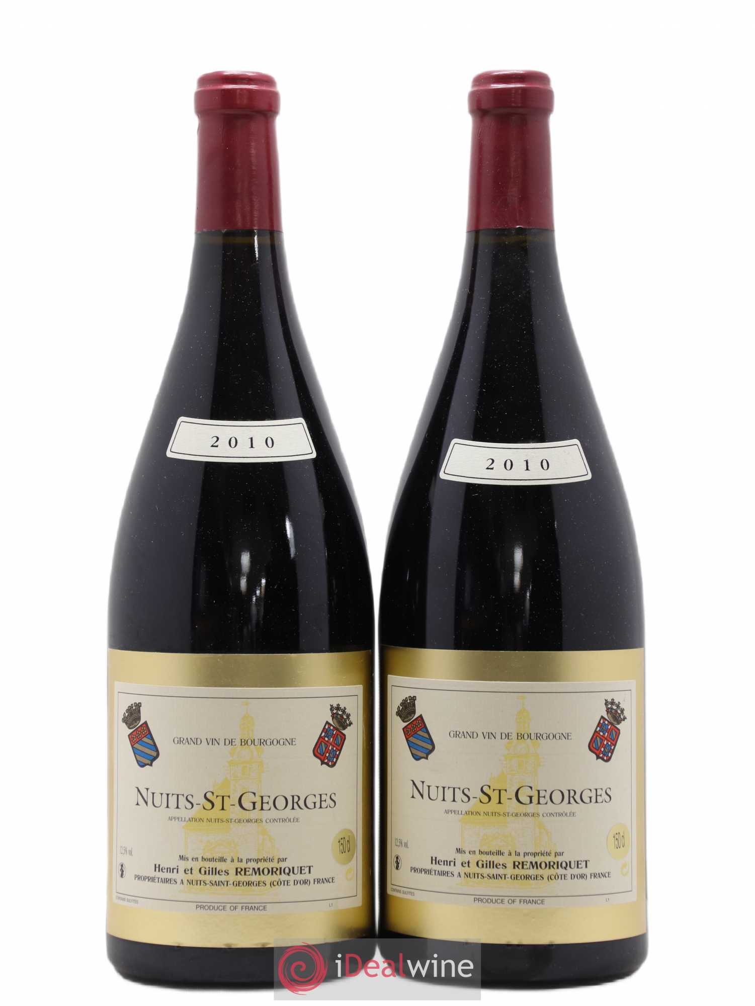 Nuits-Saint-Georges Gilles Remoriquet Remoriquet 2010 - Lot de 2 magnums - 0