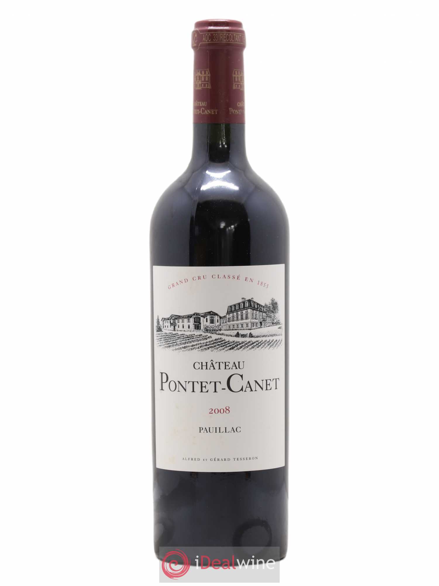 Château Pontet Canet 5ème Grand Cru Classé 2008 - Lot de 1 bouteille - 0