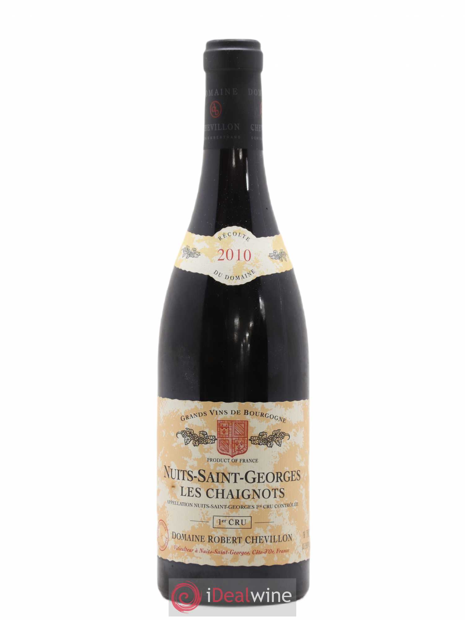 Nuits-Saint-Georges 1er Cru Les Chaignots Robert Chevillon 2010 - Lot de 1 bouteille - 0