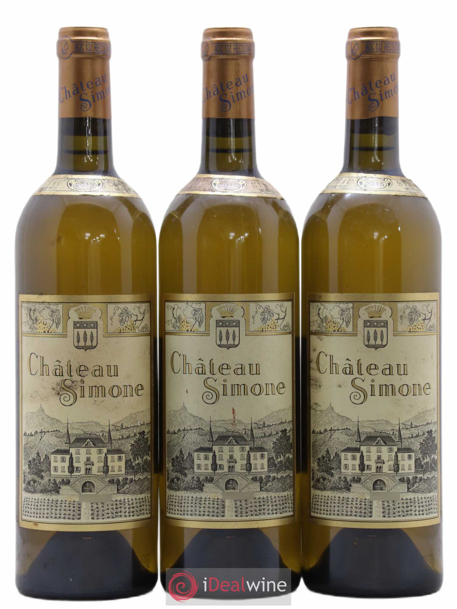 Palette Château Simone Famille Rougier 2015 - Posten von 3 Flaschen - 0