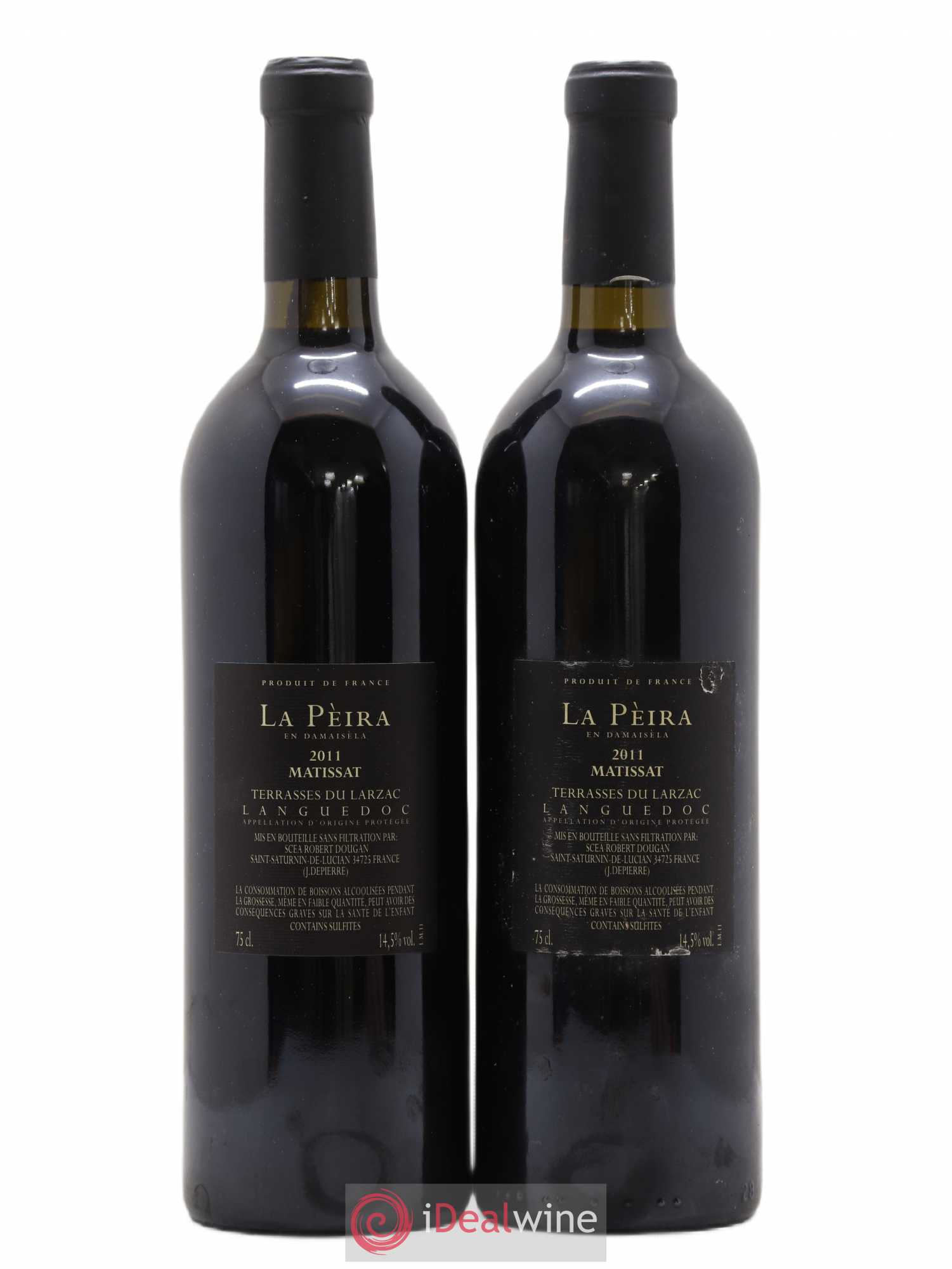 Terrasses du Larzac Domaine de La Pèira en Damaisèla Matissat Karine Ahton et Robert Dougan 2011 - Lot de 2 bouteilles - 1