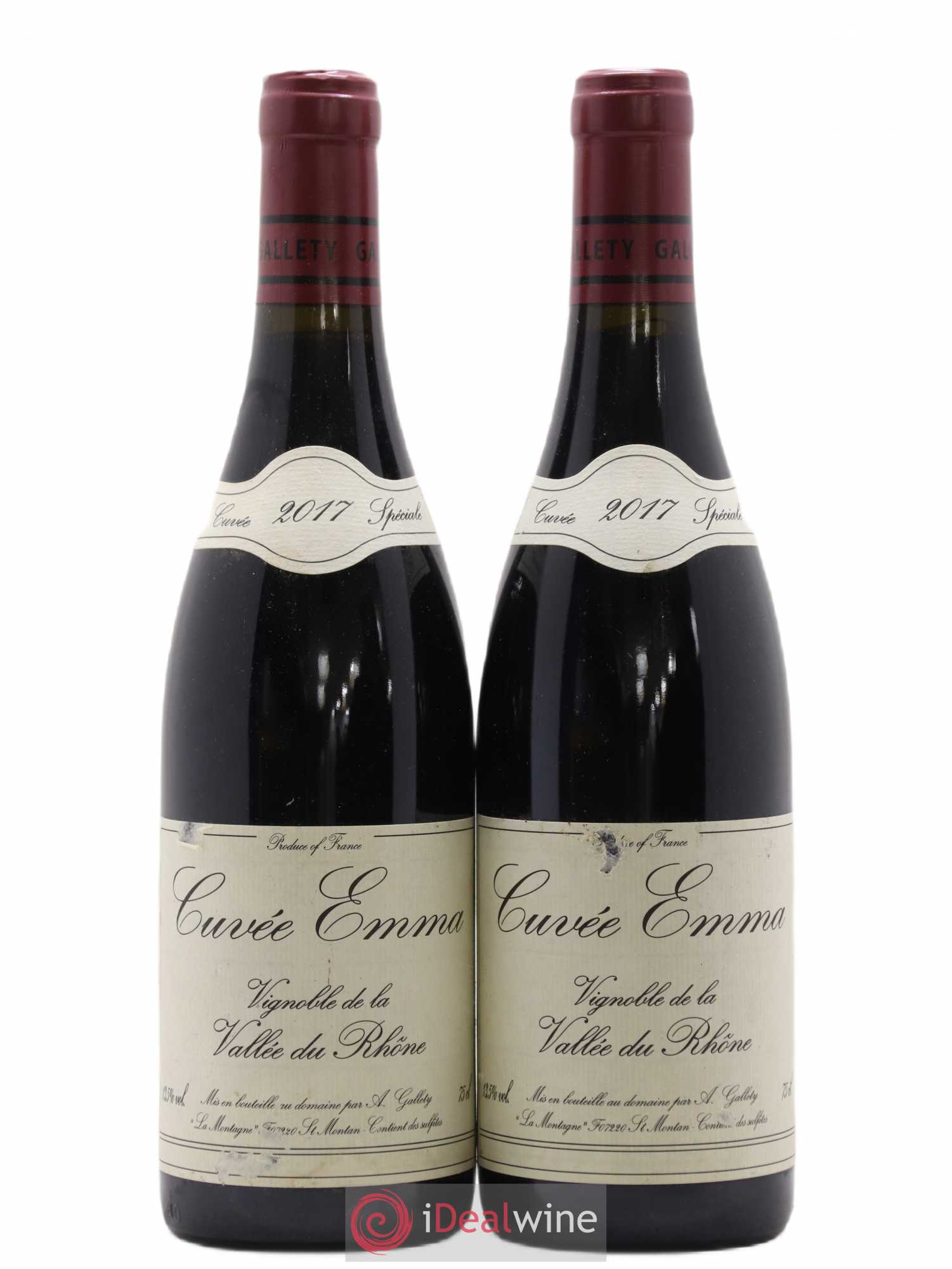 Côtes du Vivarais Cuvée Emma Gallety (Domaine) 2017 - Lot de 2 bouteilles - 0